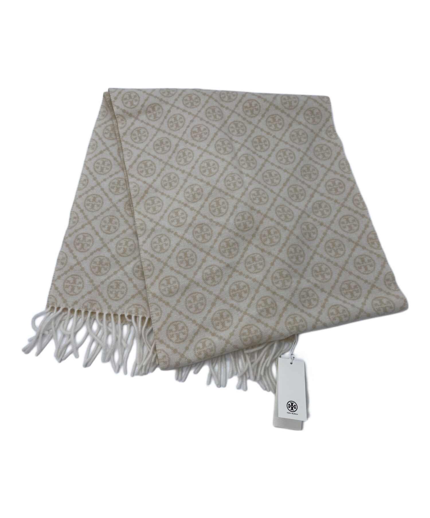 【大人気✨️】トリーバーチ マフラー ロゴ モノグラム ストール 中古・古着通販】TORY BURCH (トリーバーチ) Tモノグラム オブロング