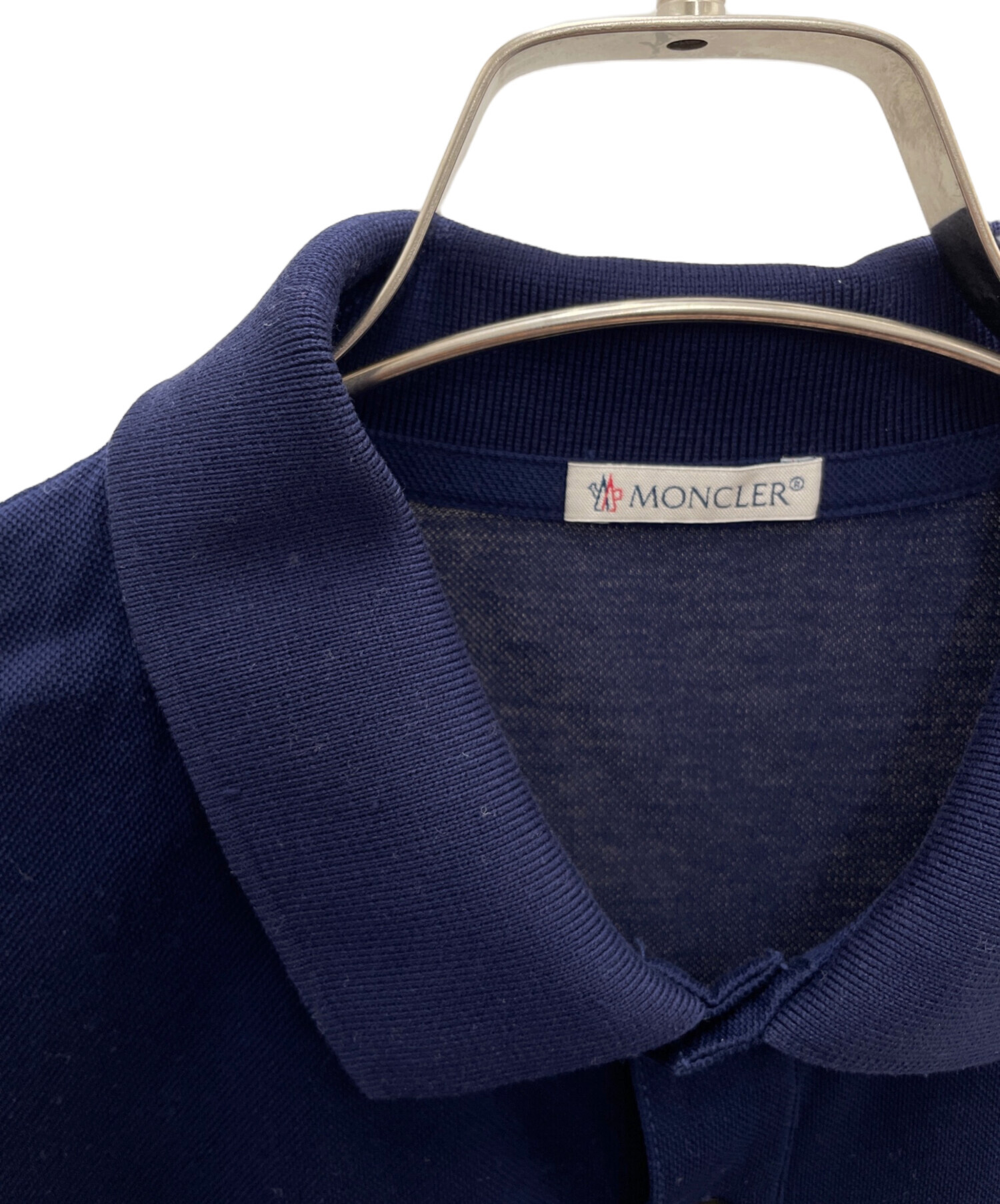 ア*ン様 MONCLER ポロシャツ ネイビー 袖ライン入り ア*ン様 MONCLER