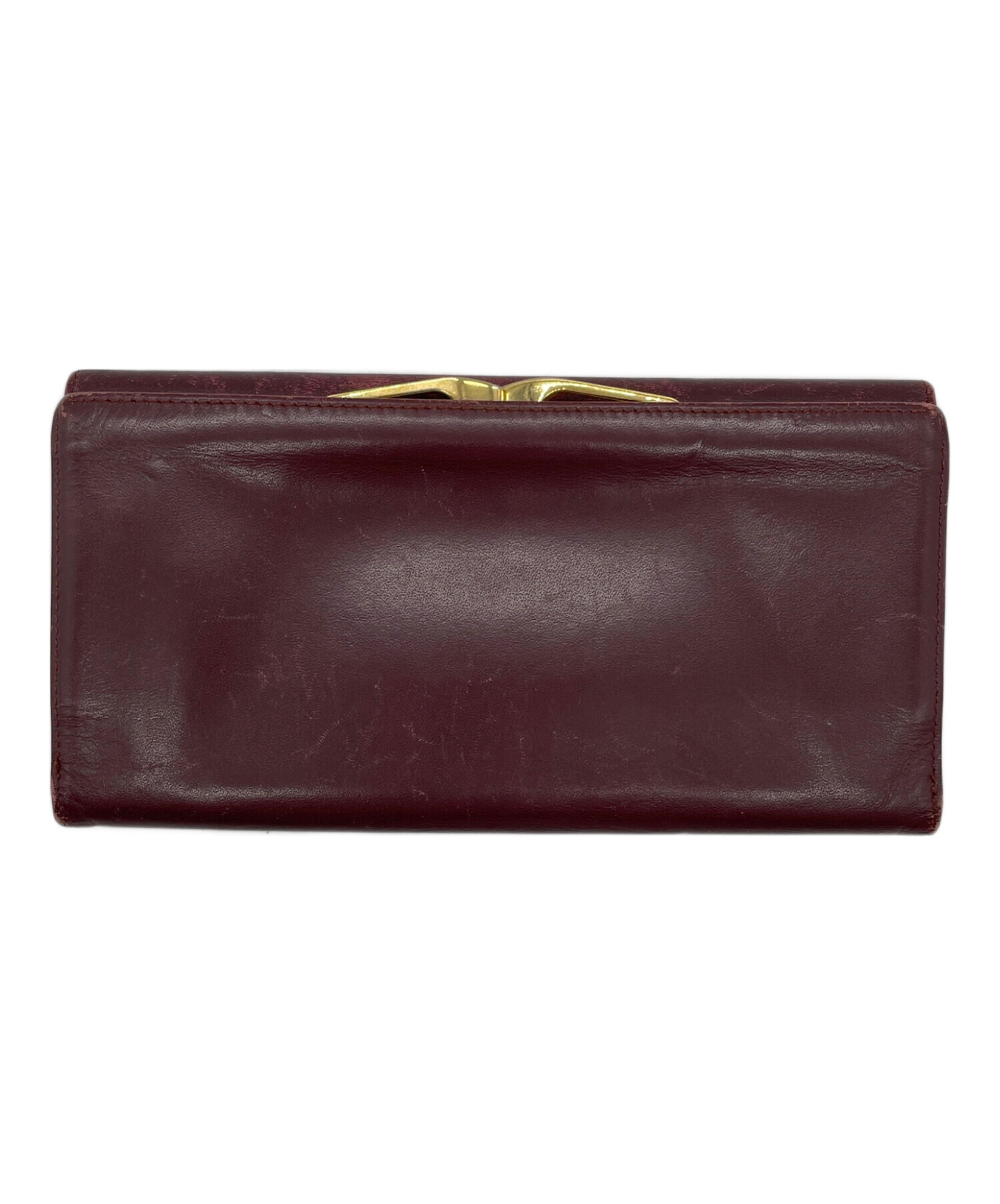 Cartier カルティエ レザー 長財布 レッド 中古・古着通販】Cartier (カルティエ) 長財布 レッド｜ブランド・古着