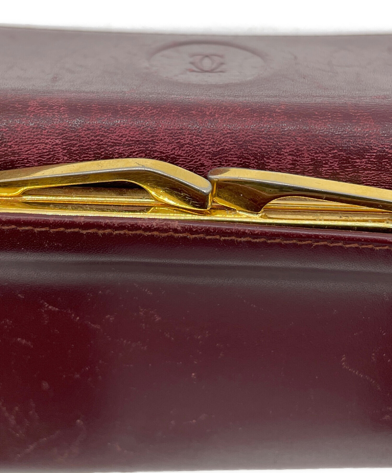 中古・古着通販】Cartier (カルティエ) 長財布 レッド｜ブランド・古着