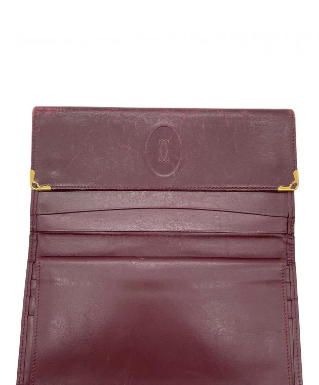 中古・古着通販】Cartier (カルティエ) 長財布 レッド｜ブランド・古着