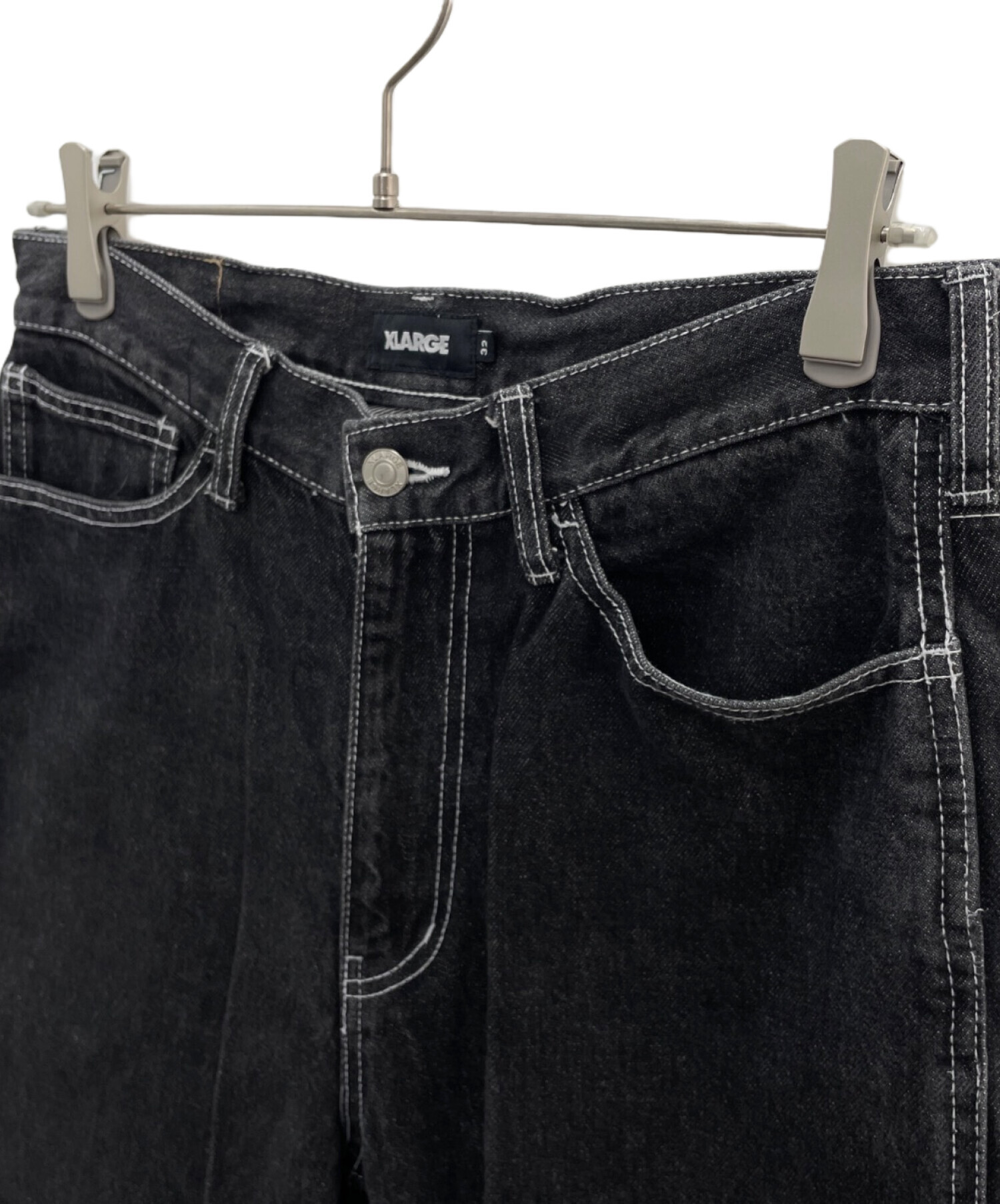 中古・古着通販】X-LARGE (エクストララージ) デニムパンツ ブラック 