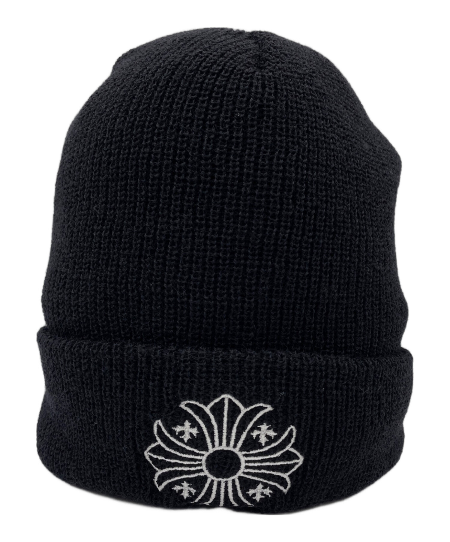 中古・古着通販】CHROME HEARTS (クロムハーツ) ニット帽 ブラック