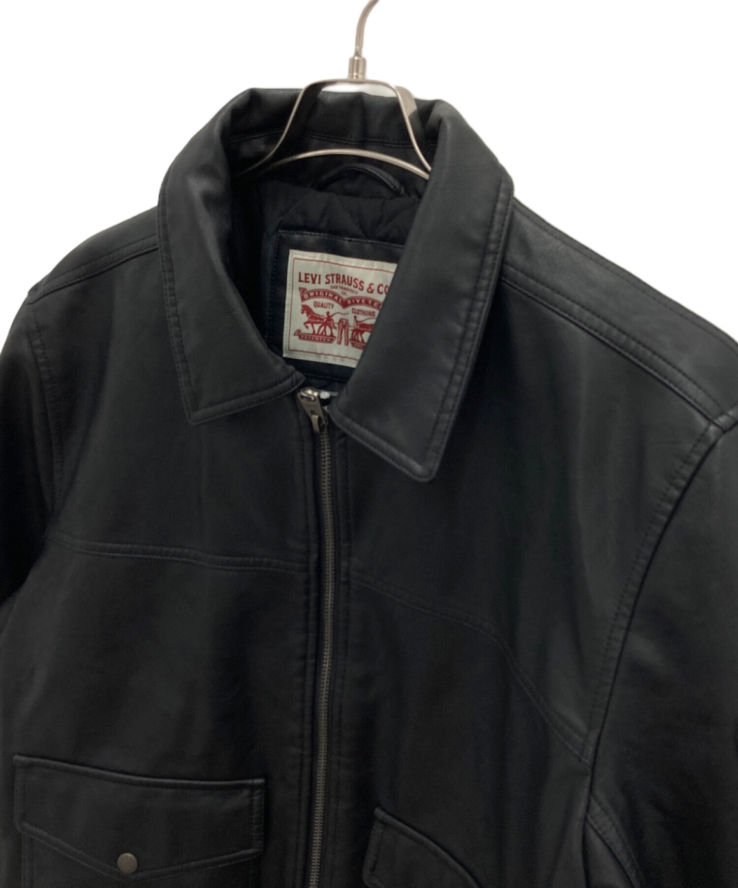 中古・古着通販】LEVI'S (リーバイス) MA-1スタイルエコレザー