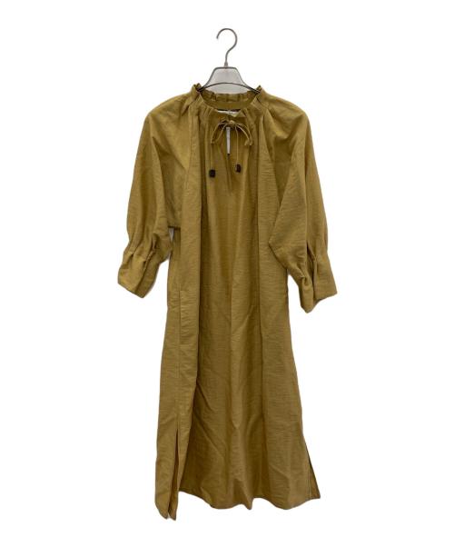 中古・古着通販】MaxMara (マックスマーラ) 長袖ワンピース カーキ