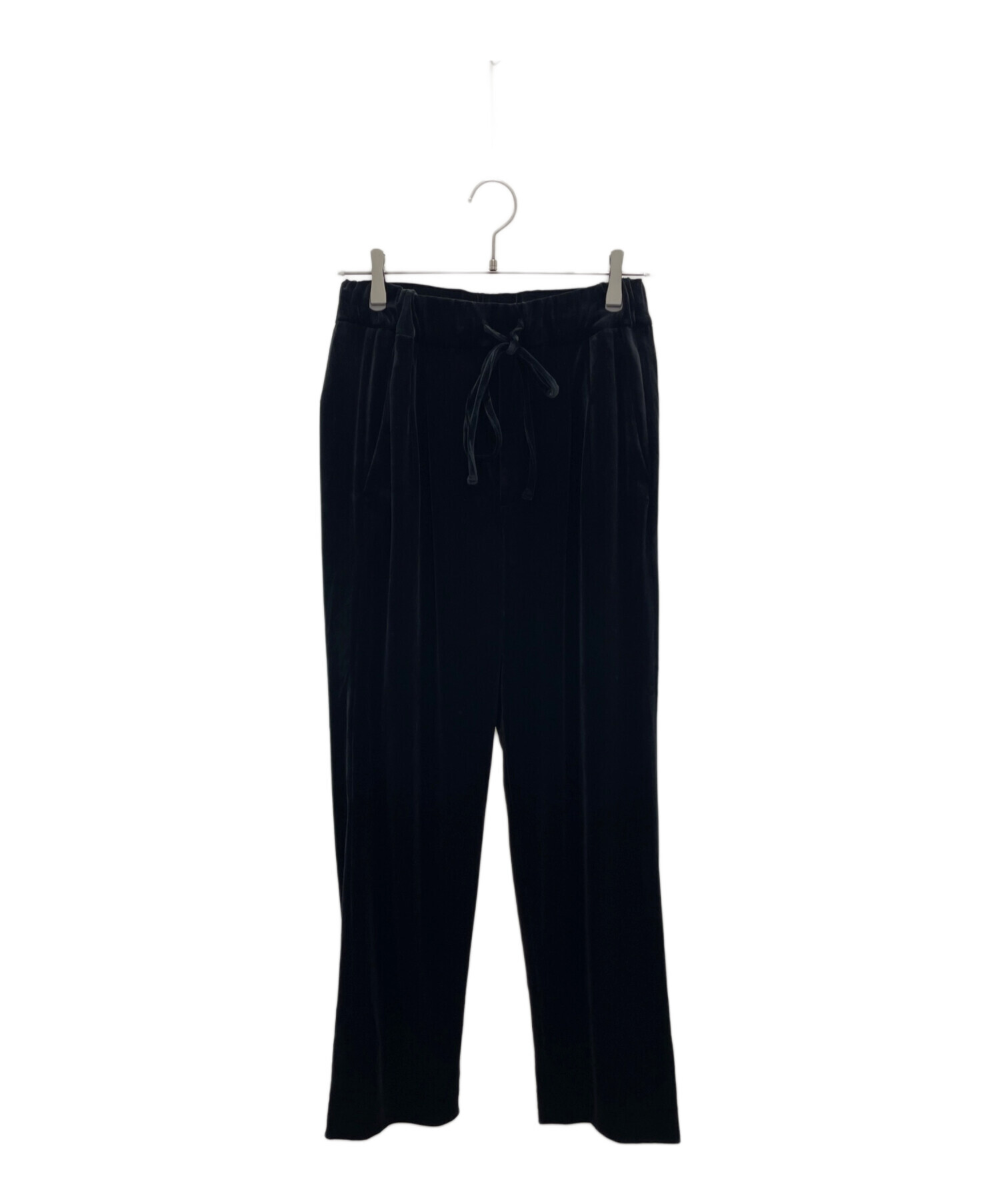 OHGA ベロアパンツ ブラック M 中古・古着通販】OHGA (オオガ) ベロア