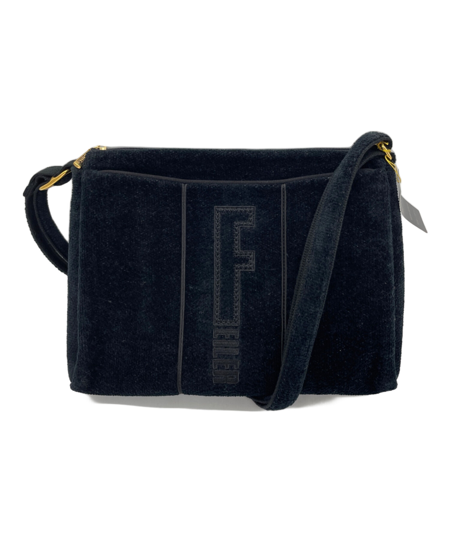 FEILER フェイラー ショルダーバッグ 黒 中古・古着通販】FEILER (フェイラー) ショルダーバッグ ブラック