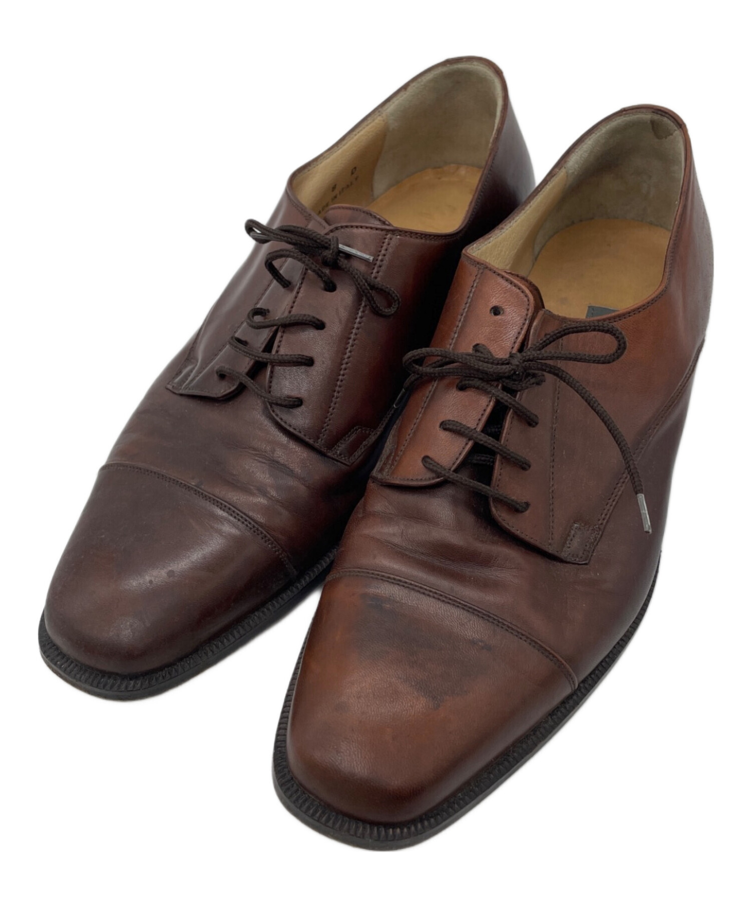 週末限定 ! BALLY ブラウン ドレスシューズ 中古・古着通販】BALLY (バリー) レザーシューズ ブラウン サイズ:M