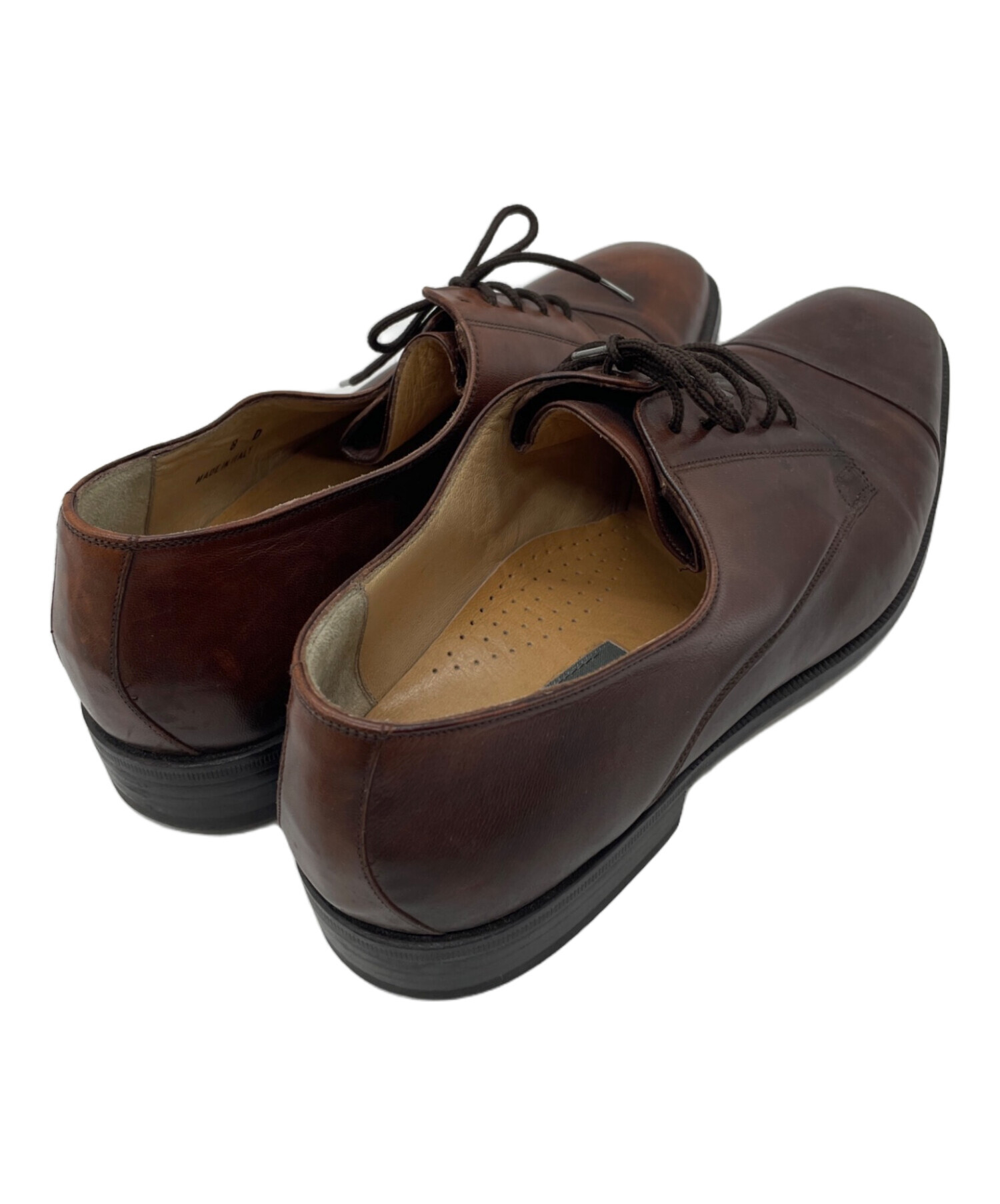 未使用|バリー|Uチップ|レザー|6.5|茶|i1957 中古・古着通販】BALLY (バリー) レザーシューズ ブラウン サイズ:M
