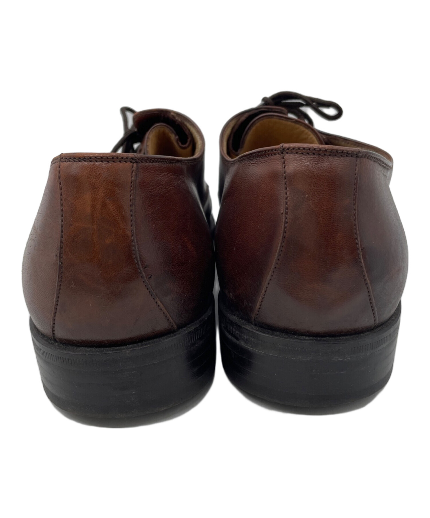 未使用|バリー|Uチップ|レザー|6.5|茶|i1957 中古・古着通販】BALLY (バリー) レザーシューズ ブラウン サイズ:M