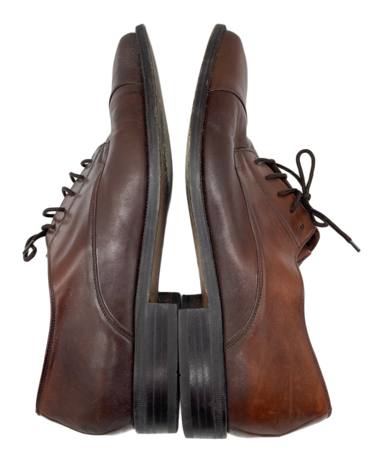 中古・古着通販】BALLY (バリー) レザーシューズ ブラウン サイズ:M