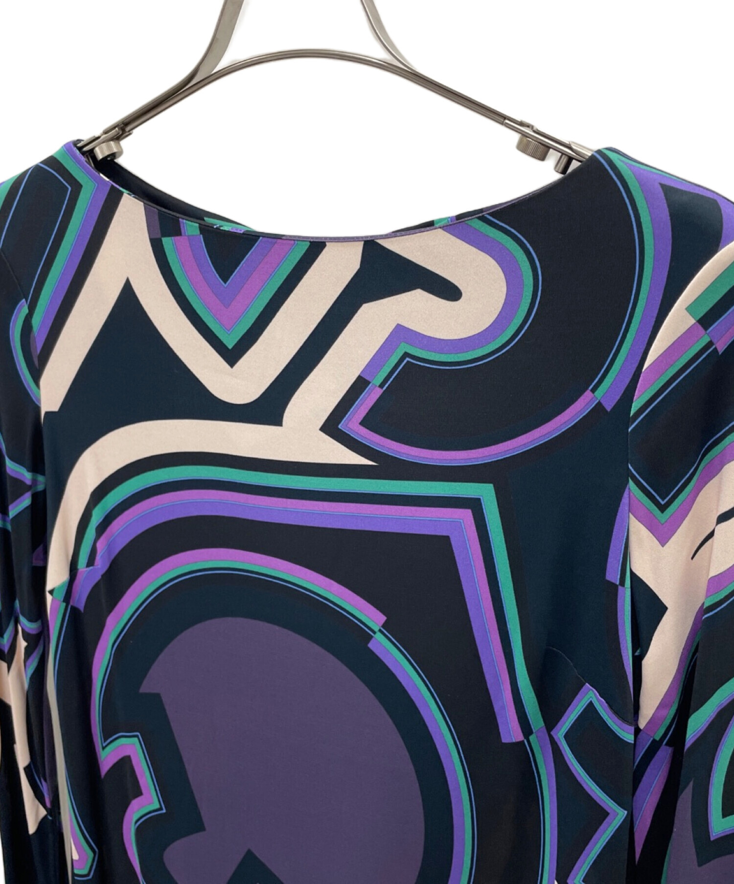 未使用品Emilio Pucci 幾何学模様 ワンピース 36サイズ　イタリア製 中古・古着通販】Emilio Pucci (エミリオ プッチ) ワンピース マルチ