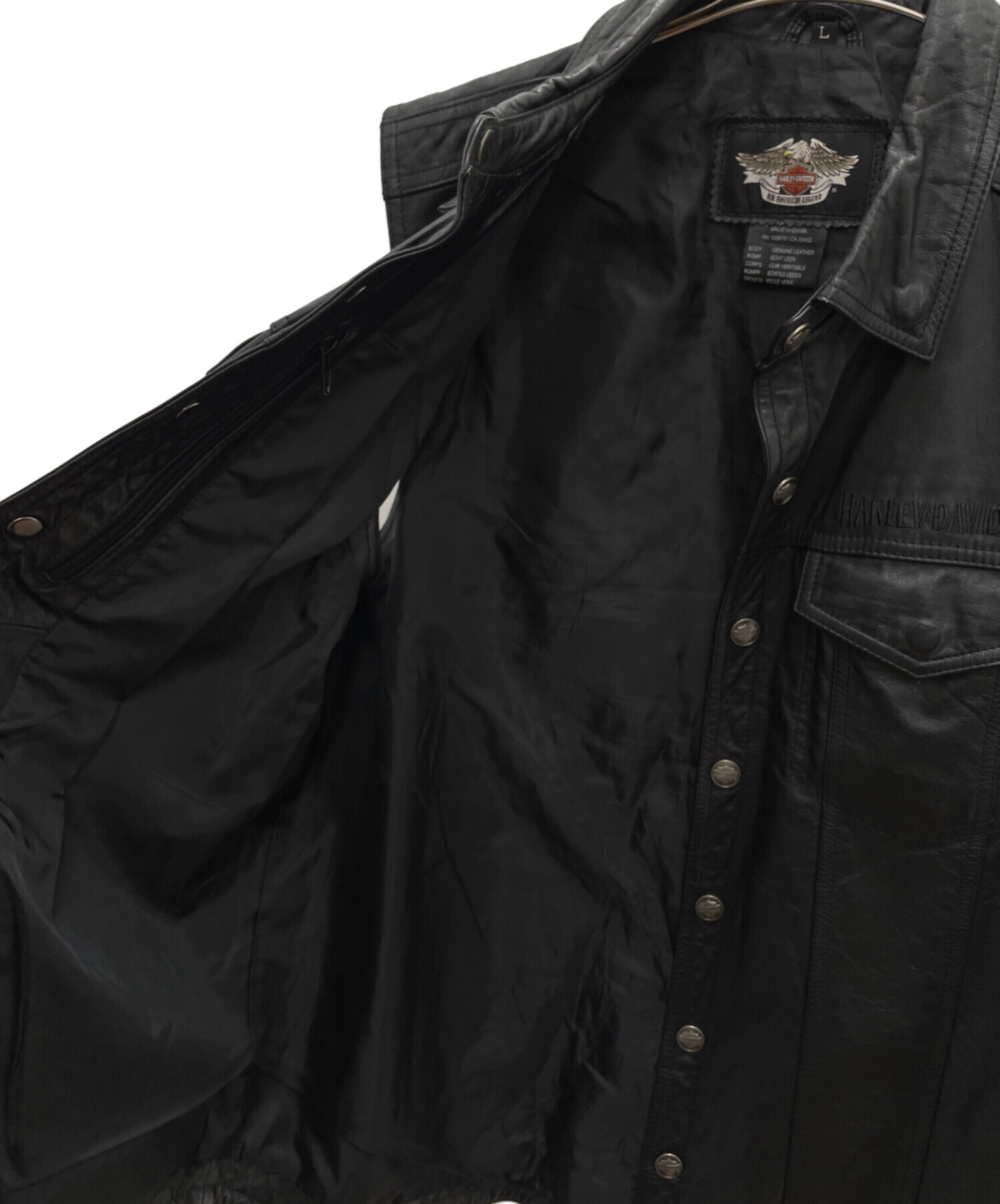 中古・古着通販】HARLEY-DAVIDSON (ハーレーダビッドソン) レザー