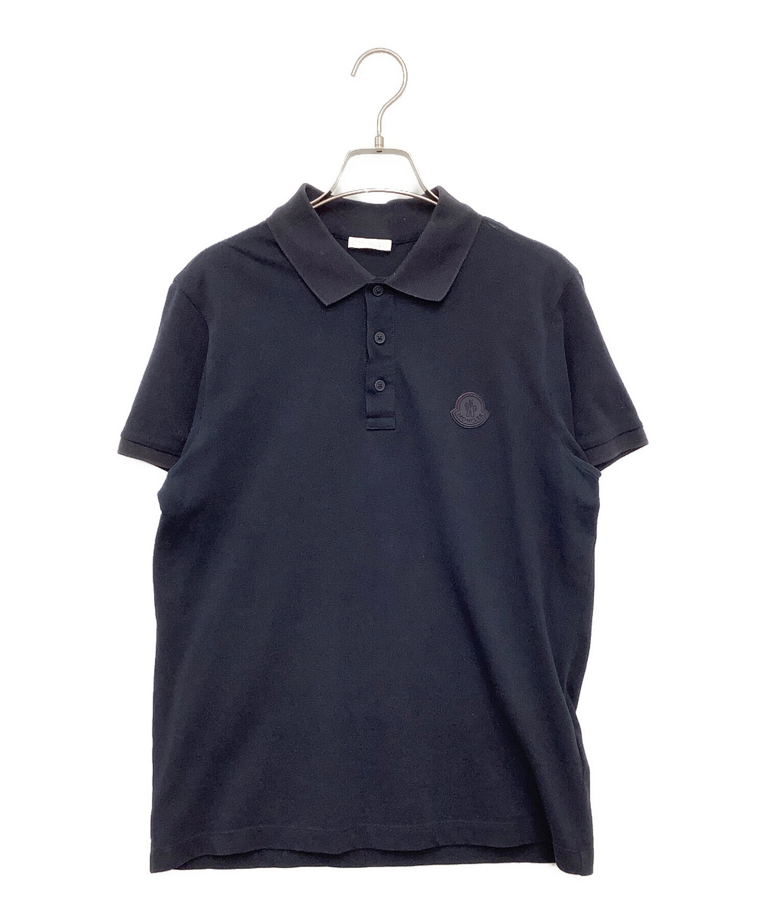MONCLER ポロシャツ ネイビー - Moncler♢メンズ ポロシャツ 半袖 ロゴ