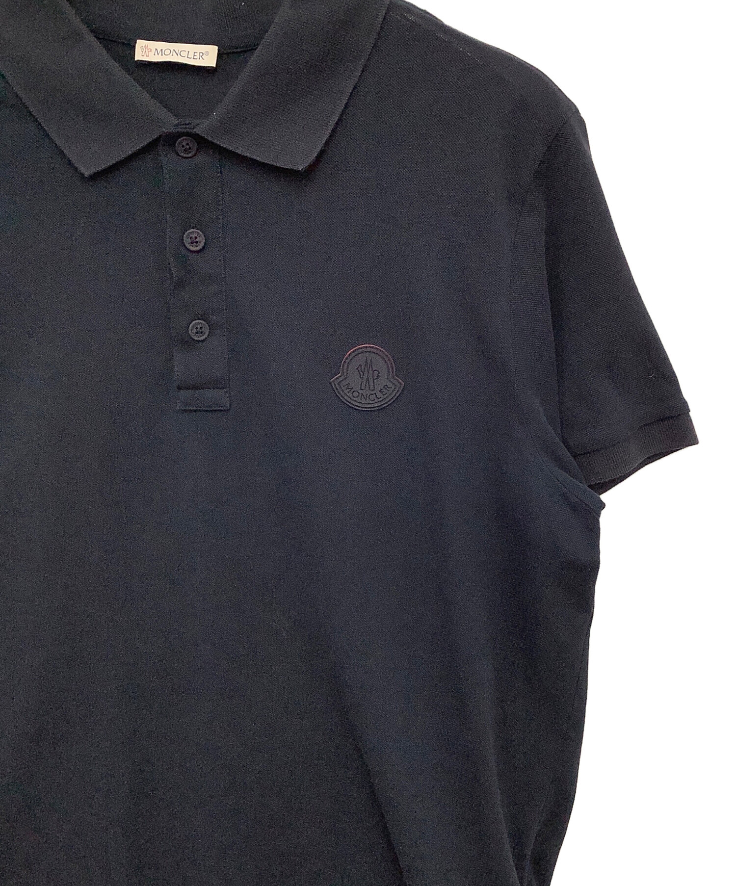 中古・古着通販】MONCLER (モンクレール) ポロシャツ ネイビー サイズ 