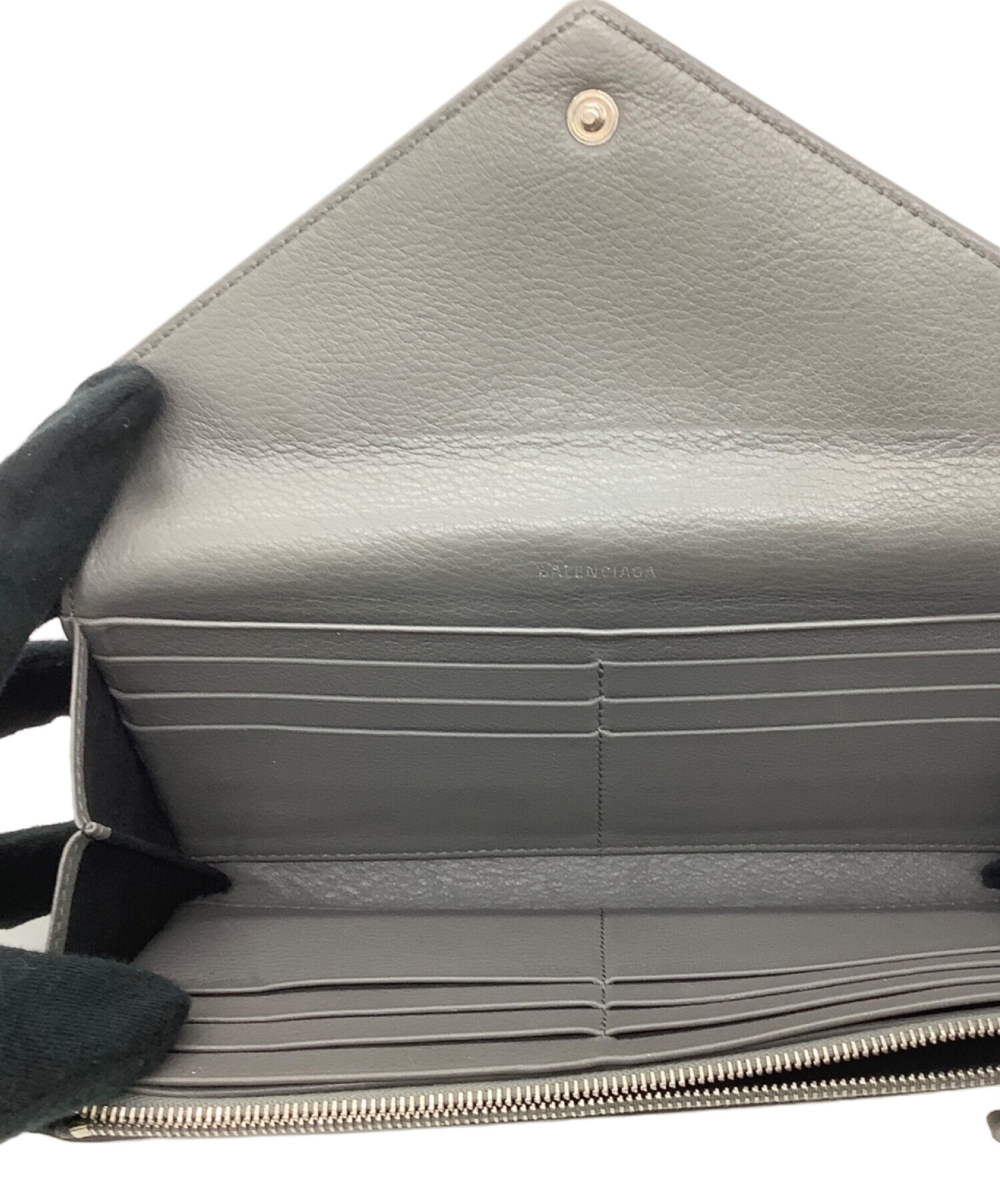 中古・古着通販】BALENCIAGA (バレンシアガ) 長財布 グレー｜ブランド 