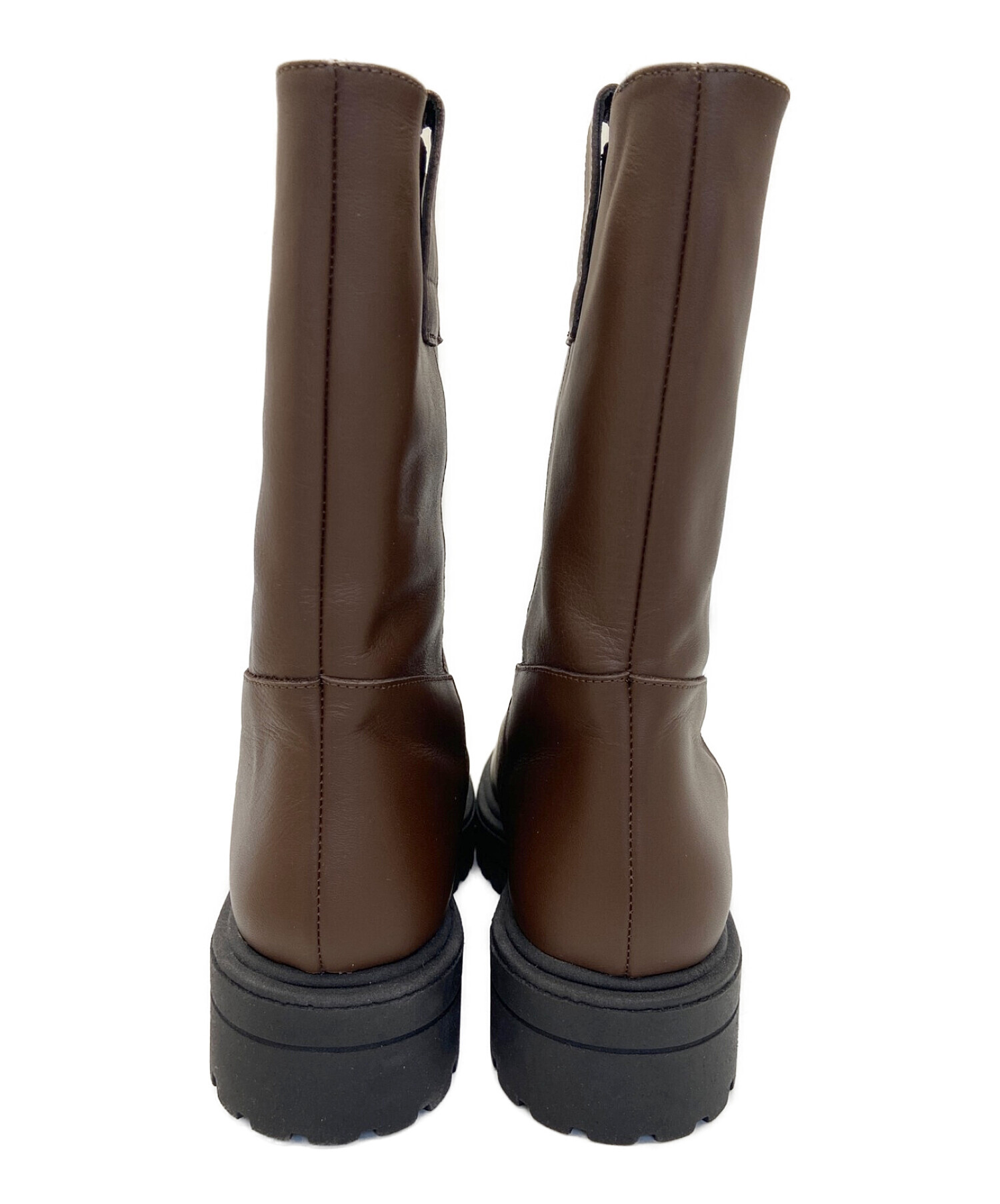 中古・古着通販】REMME (レメ) ミドルブーツ ブラウン サイズ:38