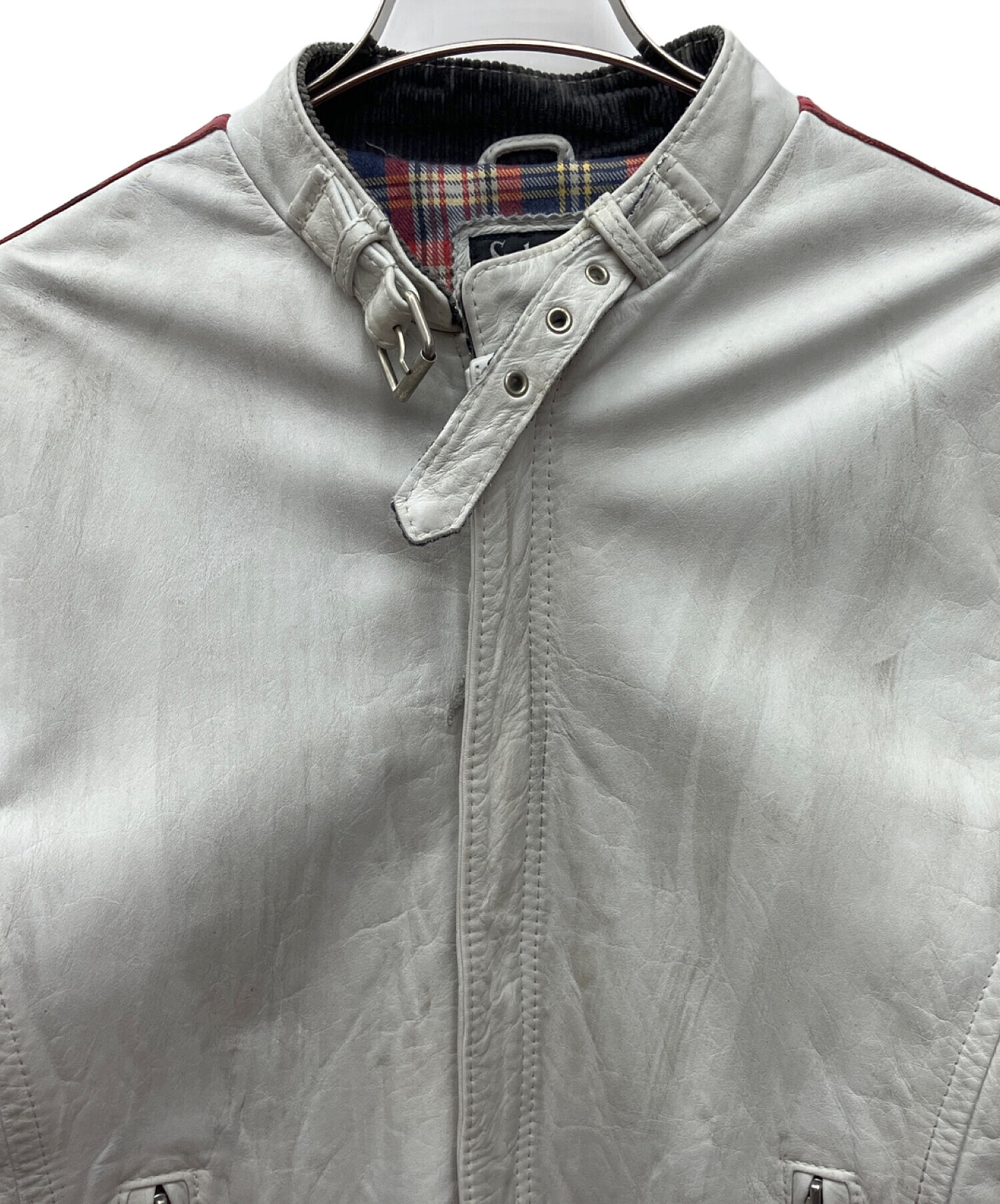 期間限定値下げ　美品　レア　Schott シングルライダースジャケット ホワイト 楽天市場】schott ショット（カラーホワイト）（コート・ジャケット