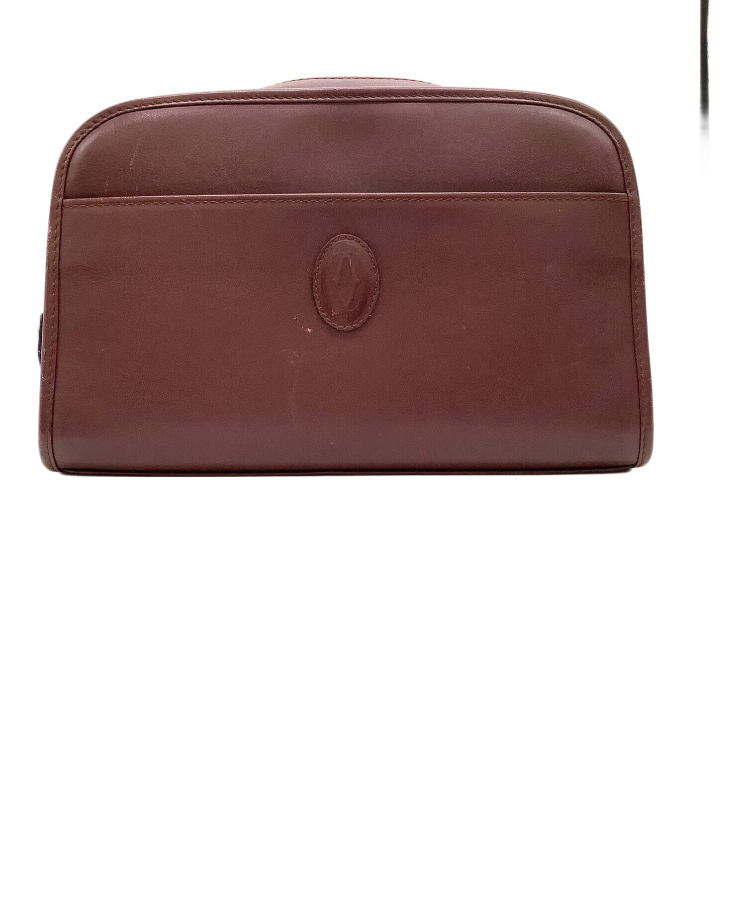 中古・古着通販】Cartier (カルティエ) ハンドポーチ ボルドー