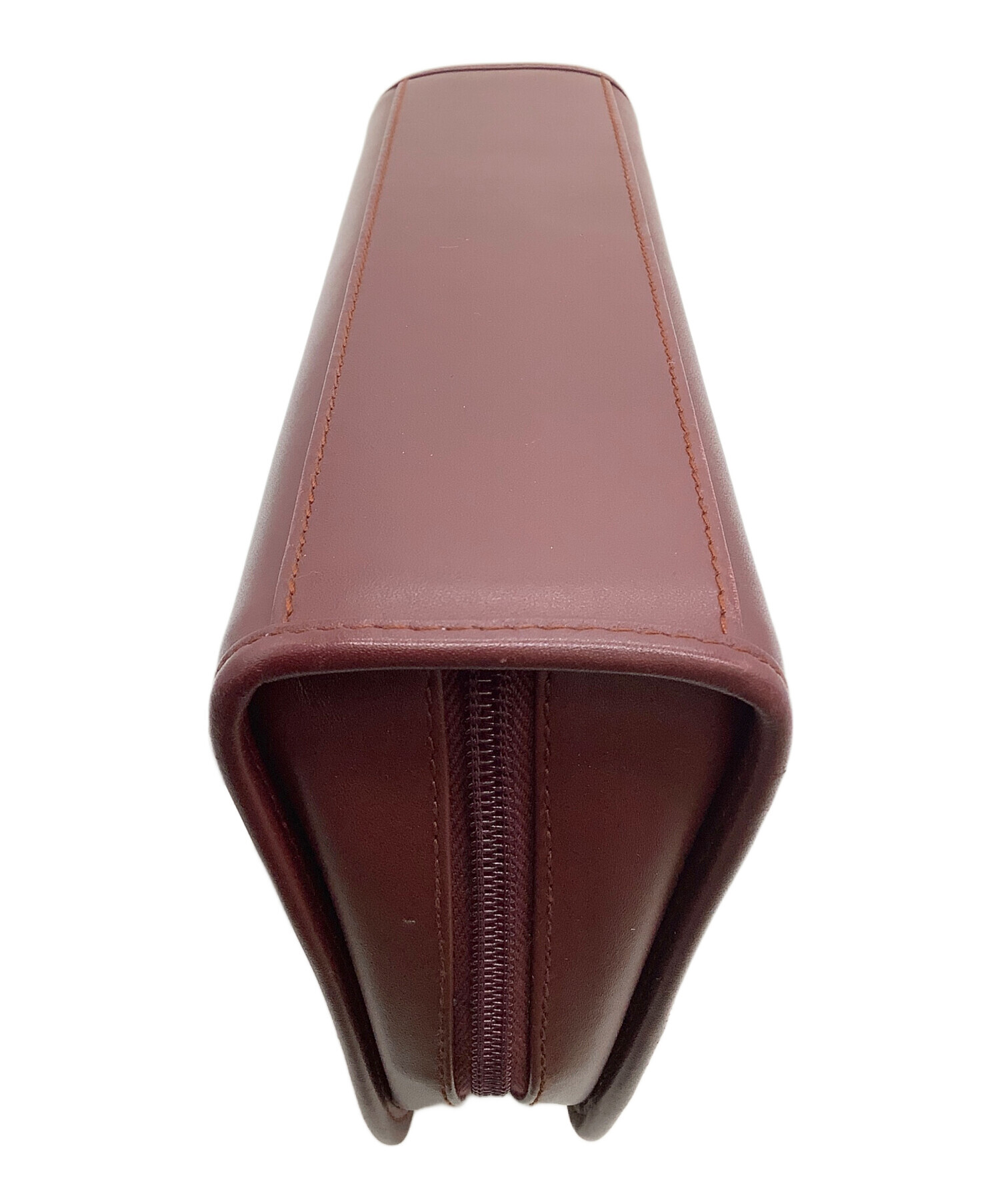 中古・古着通販】Cartier (カルティエ) ハンドポーチ ボルドー
