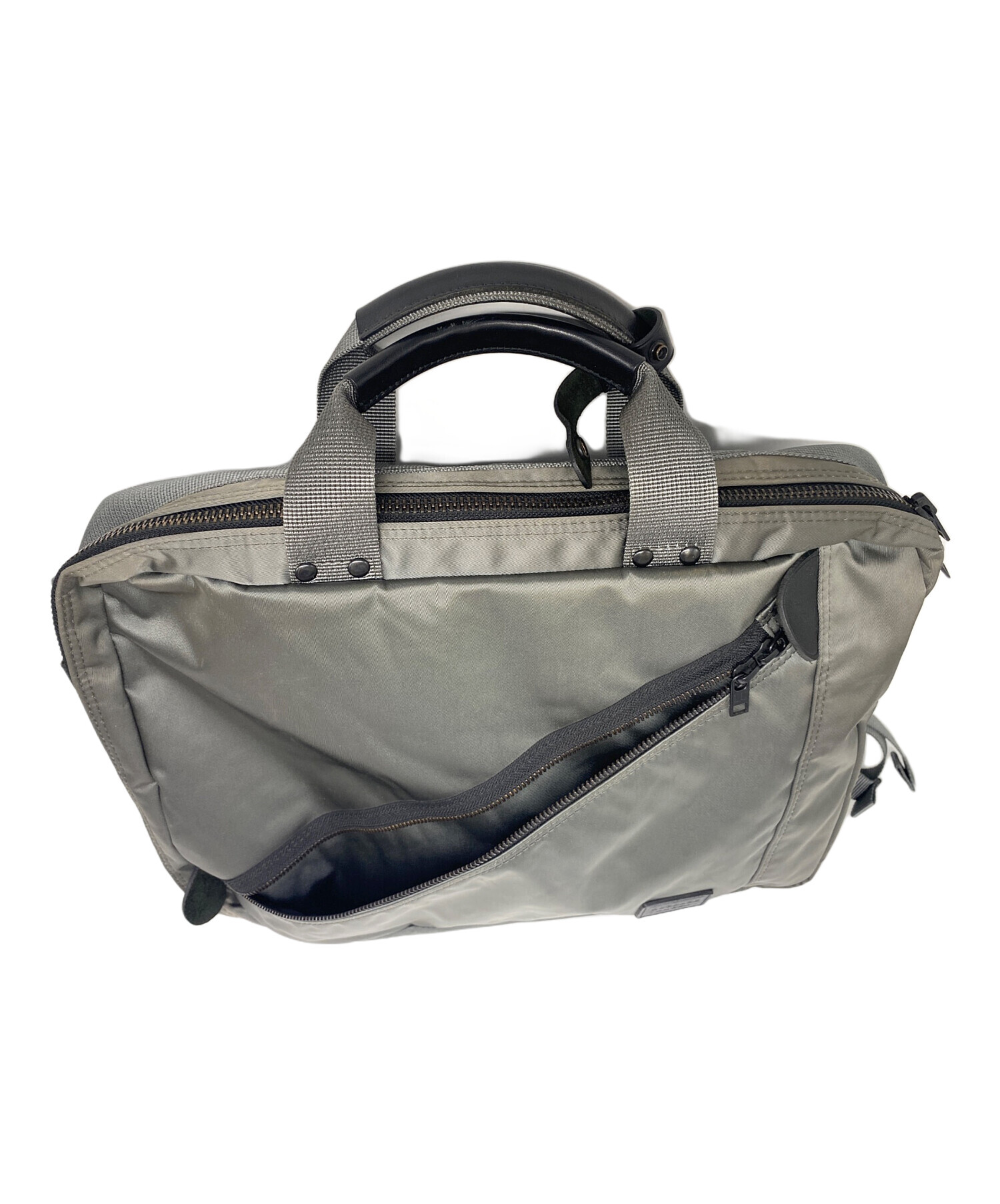 美品 匿名配送 PORTER 吉田カバン ブリーフケース グレー 中古・古着通販】吉田カバン (ヨシダカバン) 3WAYブリーフケース