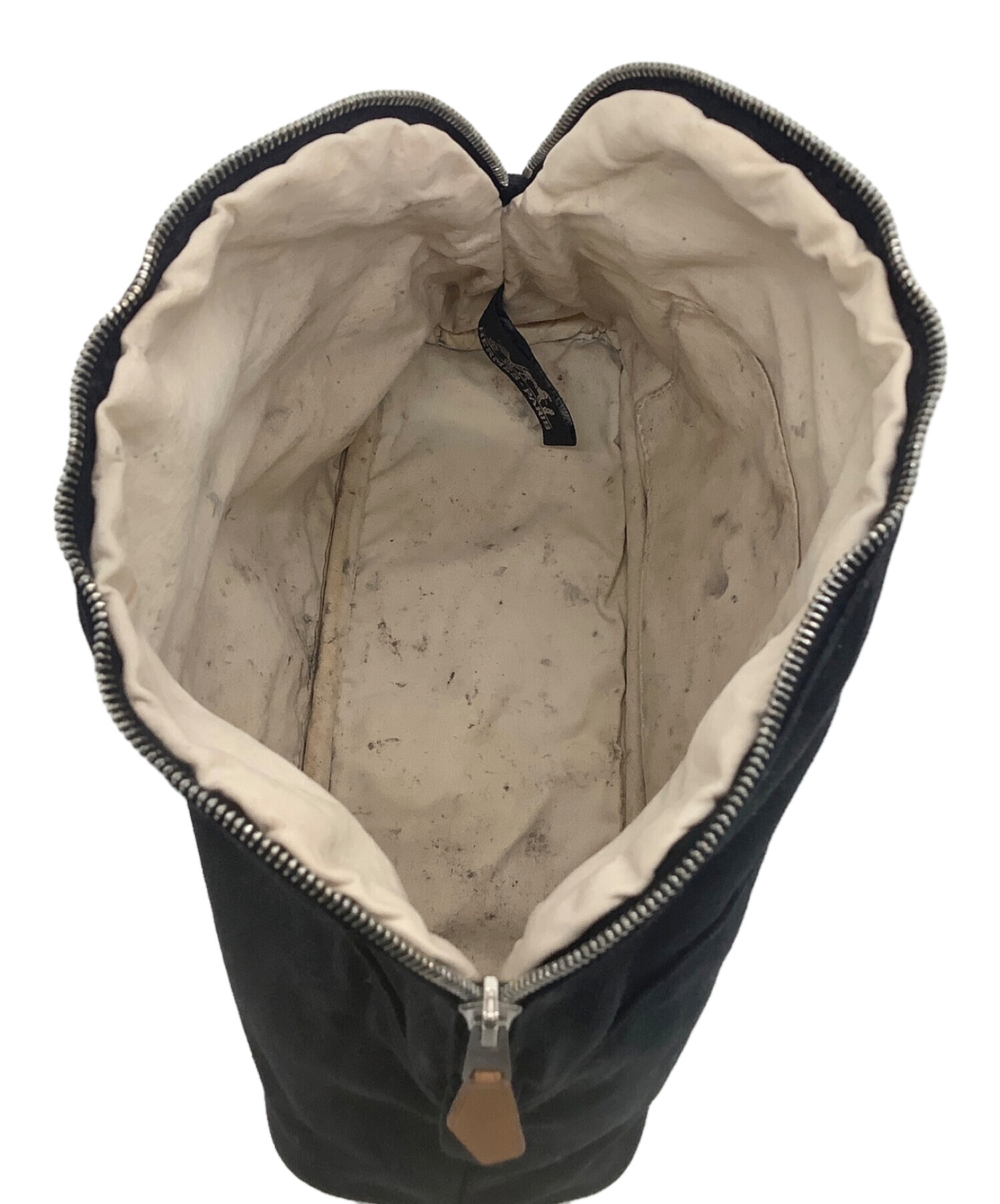 中古・古着通販】HERMES (エルメス) コスメポーチ ブラック｜ブランド 