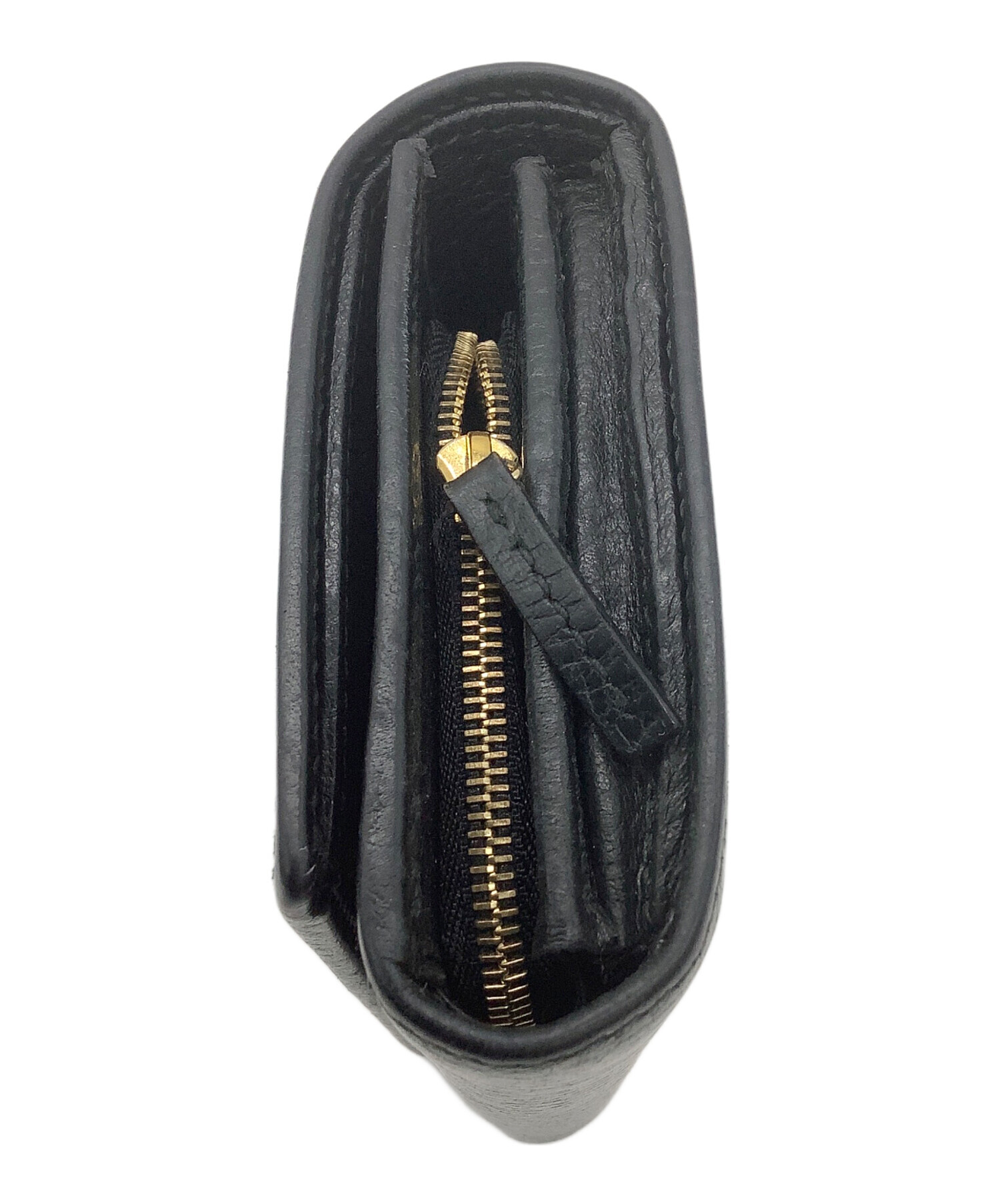 グッチ 2つ折り ファスナー財布 ブラック GUCCI(グッチ) / 2つ折り