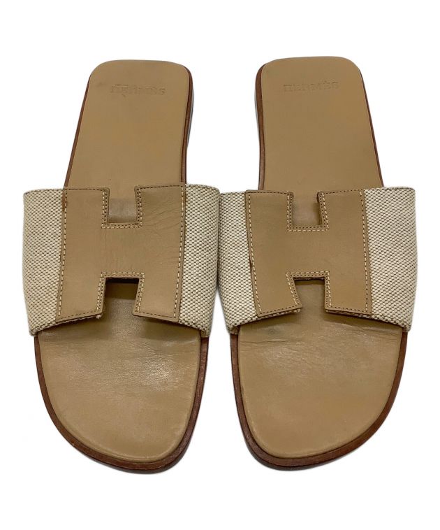 中古・古着通販】HERMES (エルメス) サンダル ブラウン サイズ:37