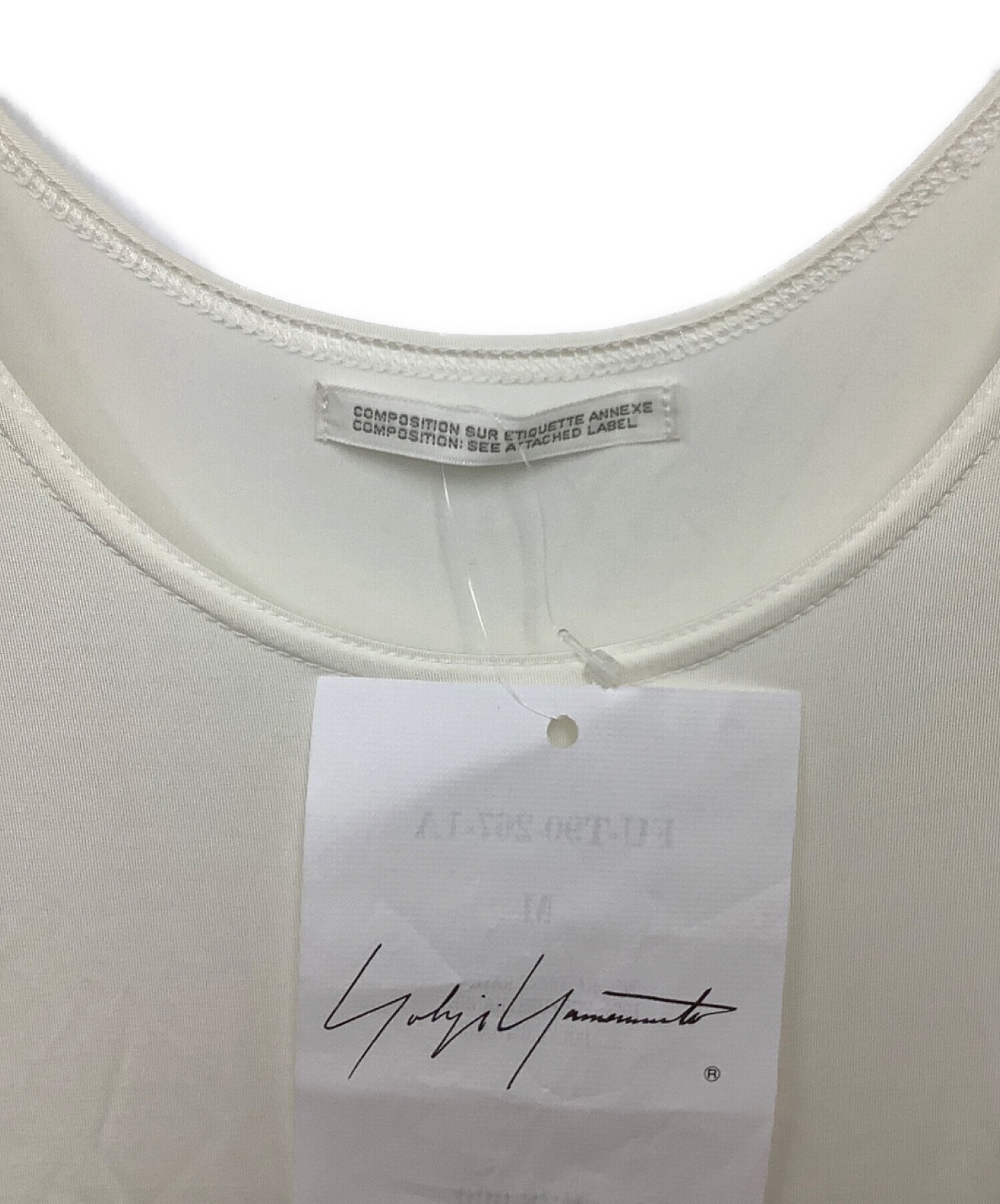 未使用　ヨウジヤマモト　アイボリー　ノースリーブ　ワンピース 中古・古着通販】YOHJI YAMAMOTO (ヨウジヤマモト) ワンピース