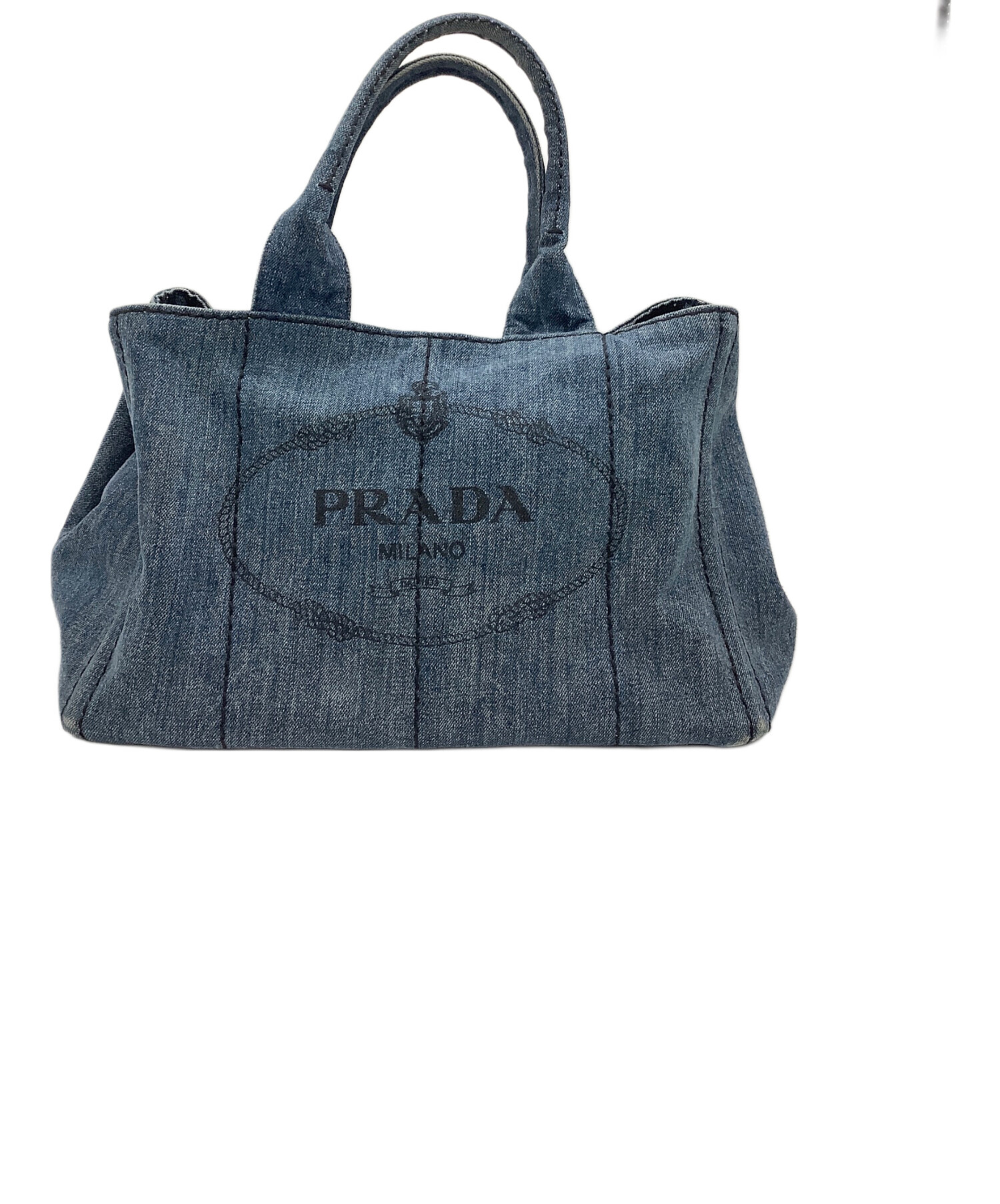 中古・古着通販】PRADA (プラダ) トートバッグ ネイビー｜ブランド 