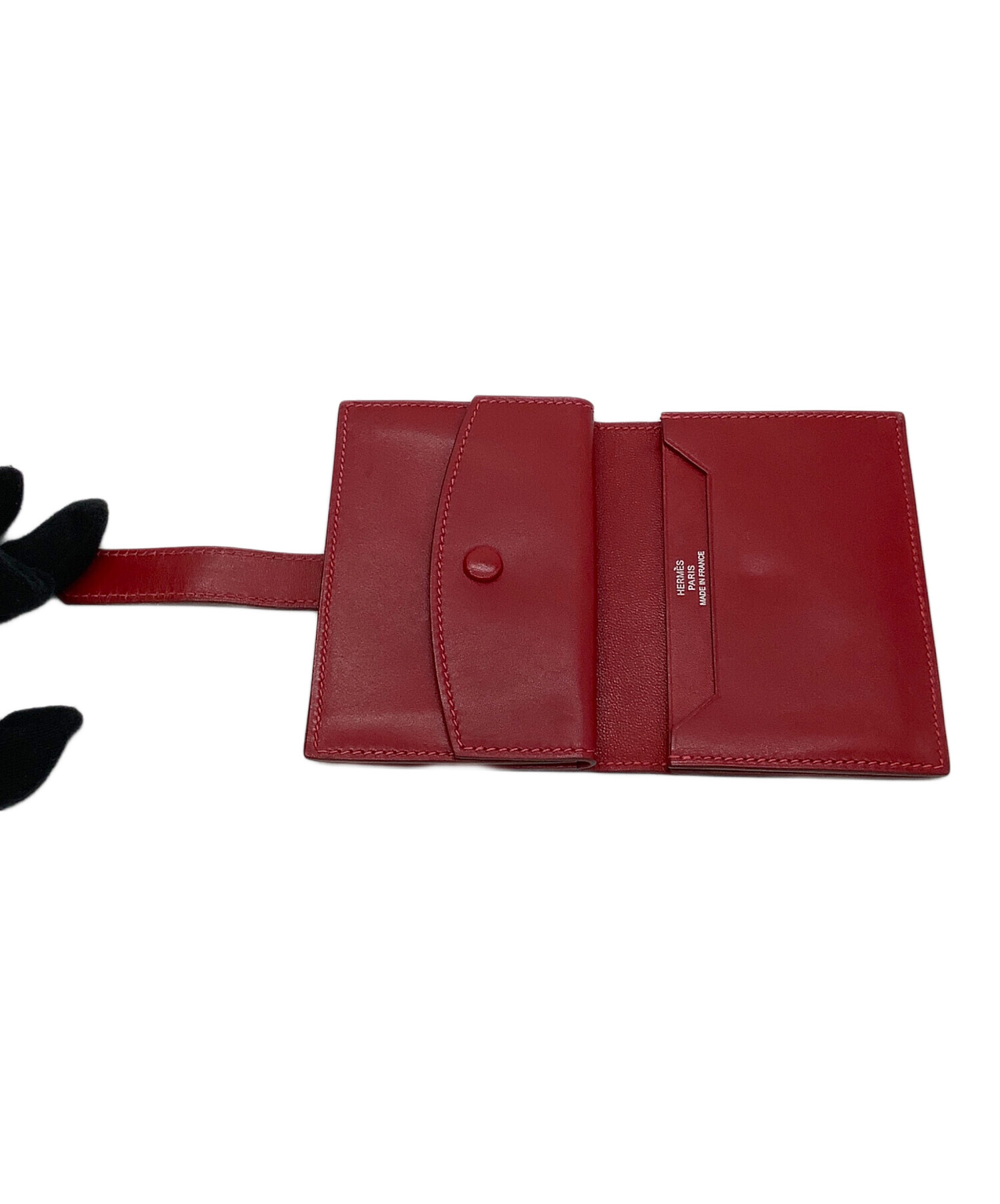 中古・古着通販】HERMES (エルメス) コンパクトウォレット レッド
