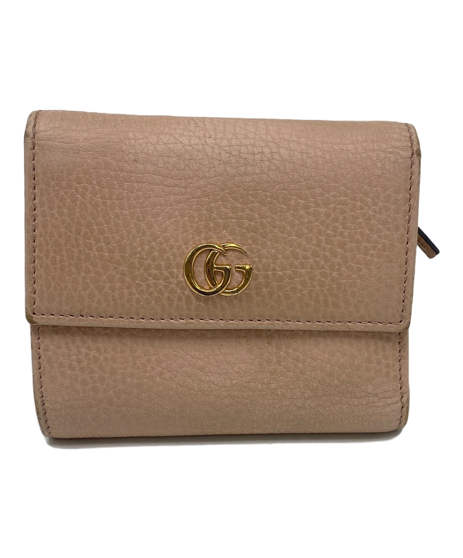 中古・古着通販】GUCCI (グッチ) 3つ折り財布 ピンク｜ブランド・古着 