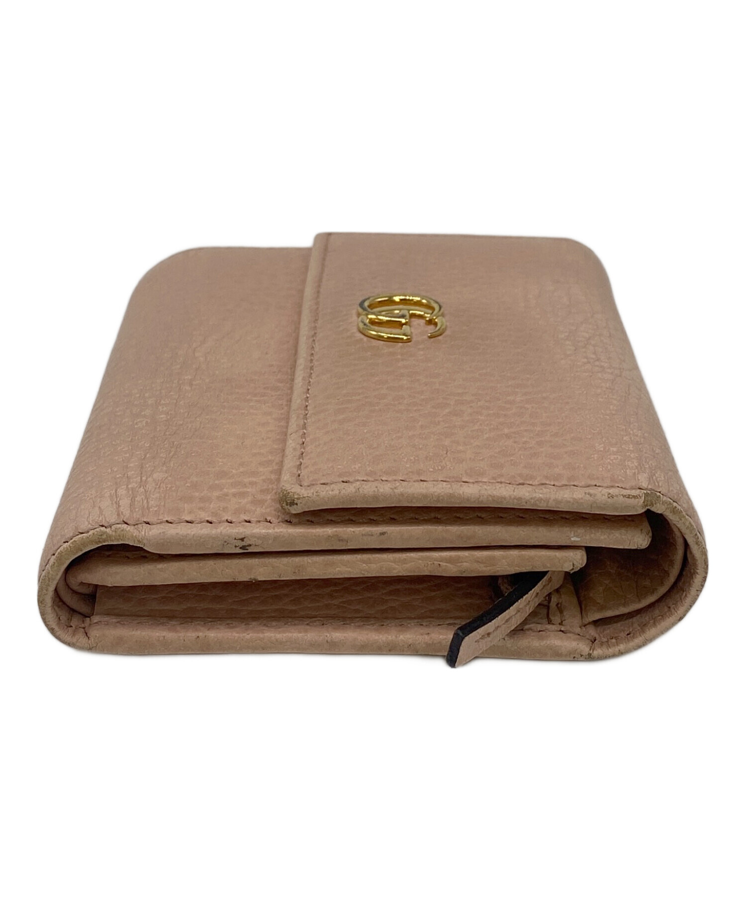 中古・古着通販】GUCCI (グッチ) 3つ折り財布 ピンク｜ブランド・古着 