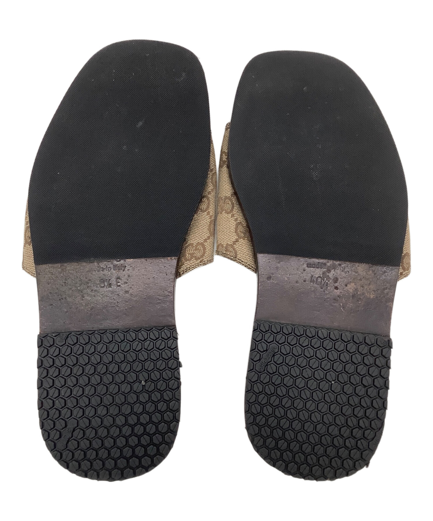 中古・古着通販】GUCCI (グッチ) サンダル ブラウン サイズ:40 1/2