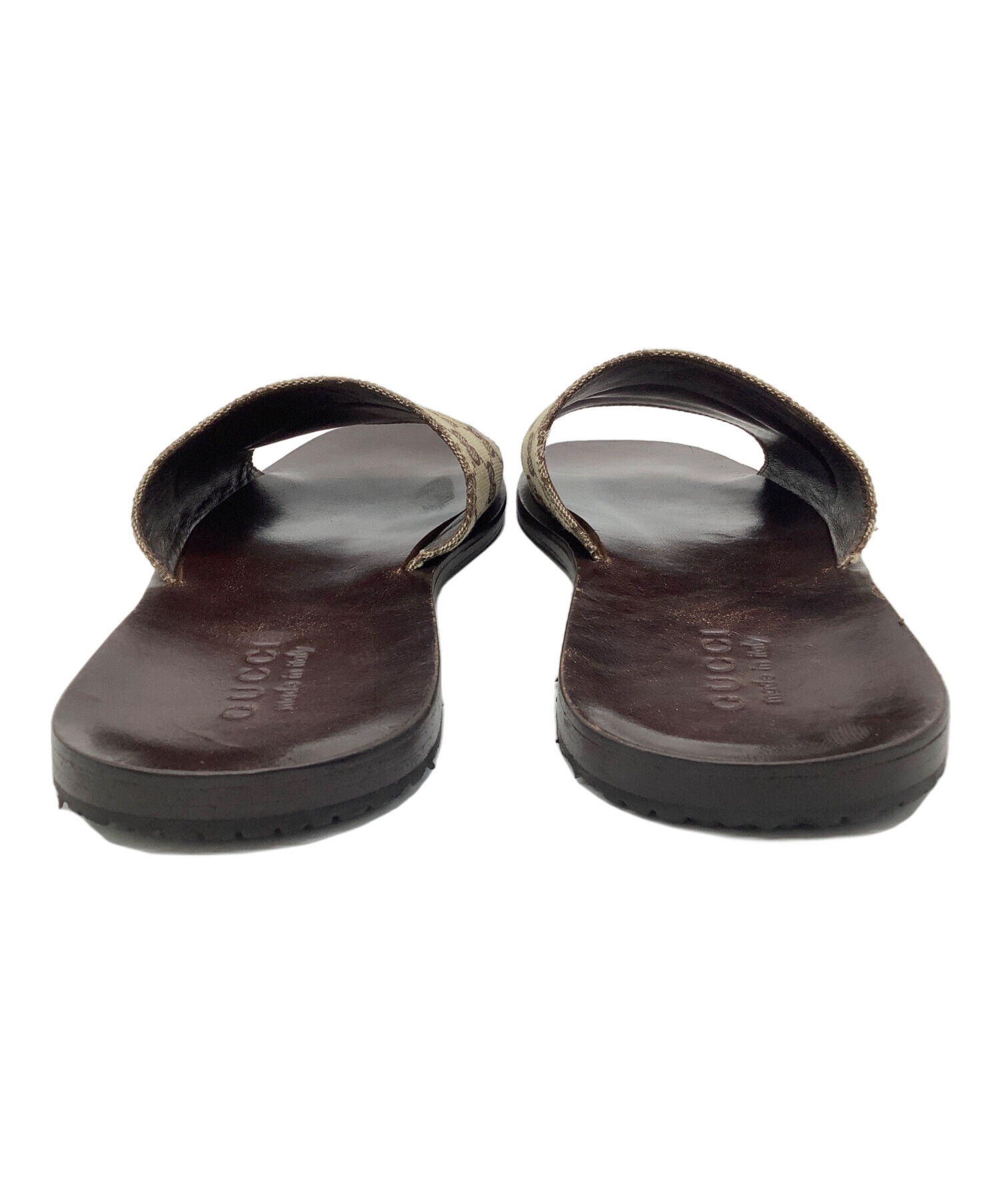 中古・古着通販】GUCCI (グッチ) サンダル ブラウン サイズ:40 1/2