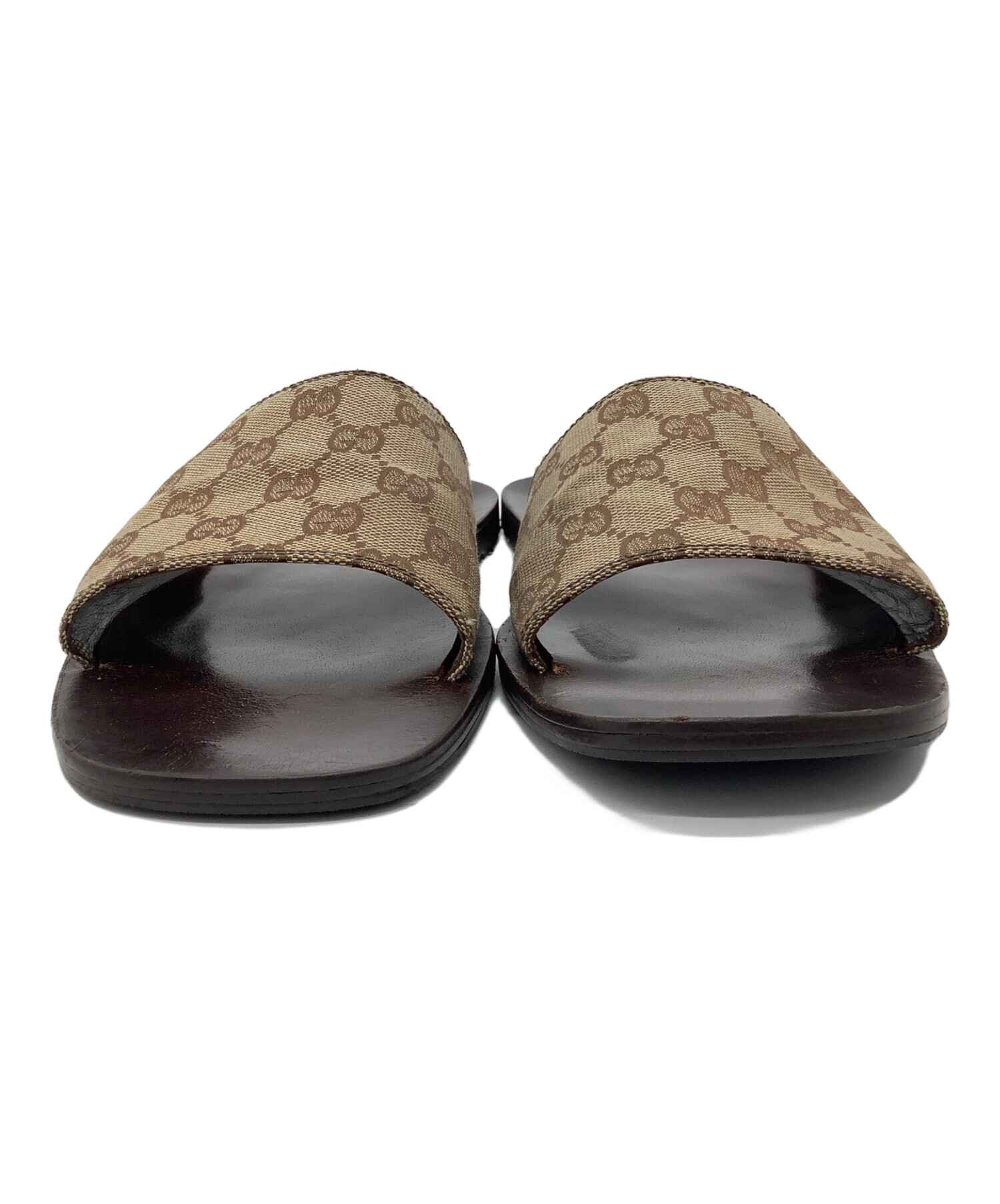 新品未使用 GUCCI サンダル 中古・古着通販】GUCCI (グッチ) サンダル ブラウン サイズ:40 1/2