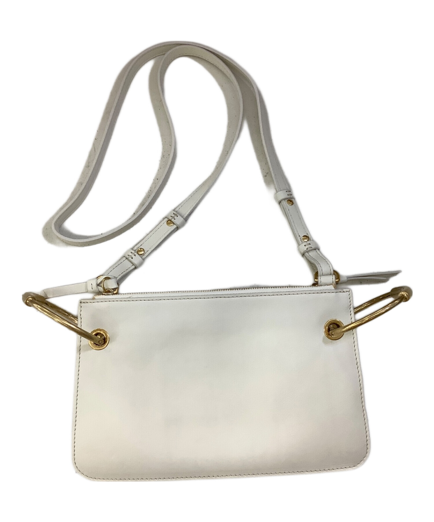 【未使用・値引き中】ChloeクロスボディCバッグショルダーバッグ 中古・古着通販】Chloe (クロエ) ショルダーバッグ アイボリー