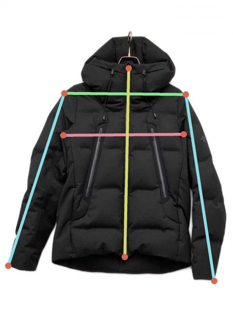 ●デサント DESCENTE ジャケット Oサイズ ブラック 中古 DESCENTE PAUSE / デサントポーズ ウールミックスジャケット/WOOL MIX