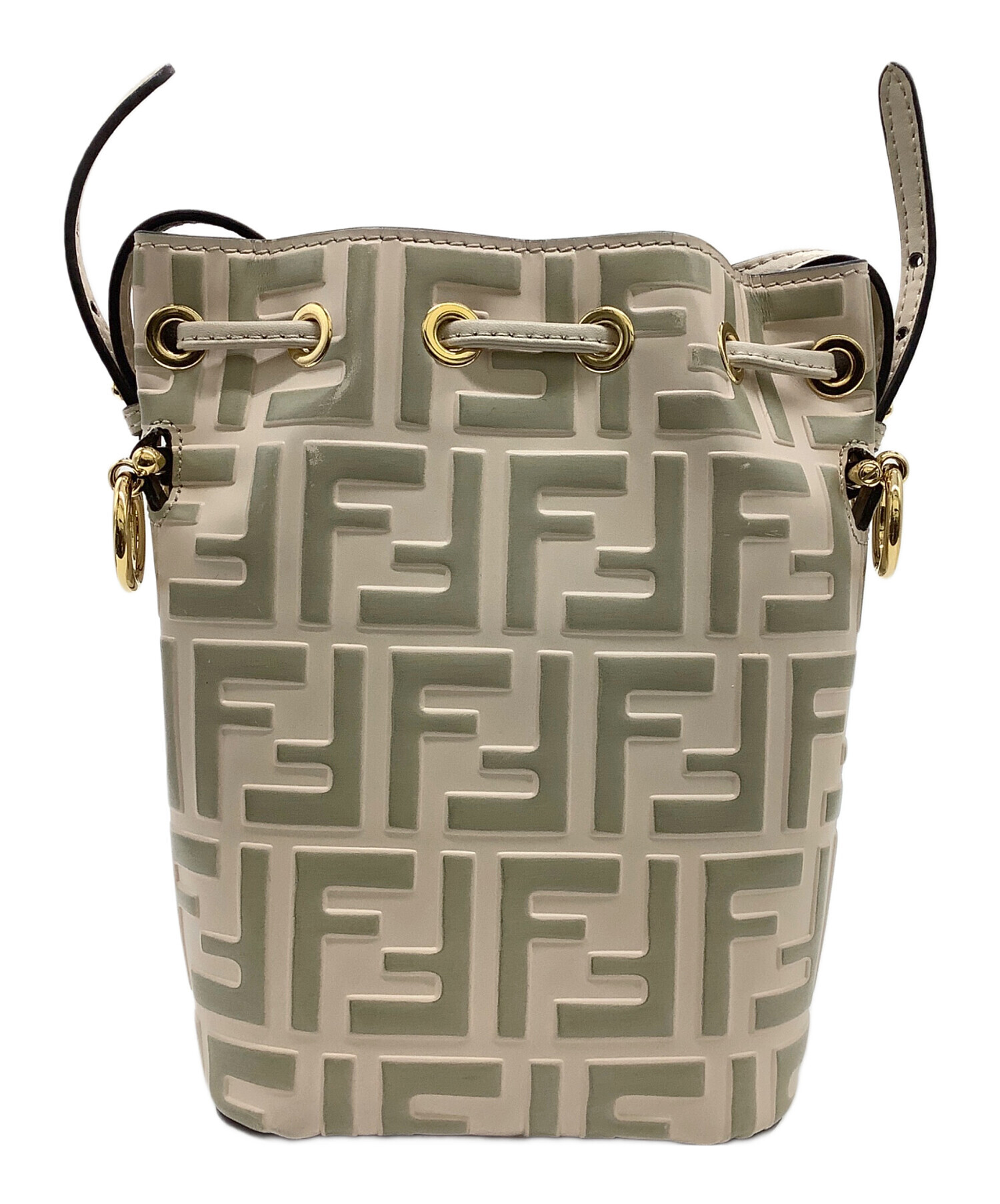 中古・古着通販】FENDI (フェンディ) 巾着ショルダーバッグ ホワイト