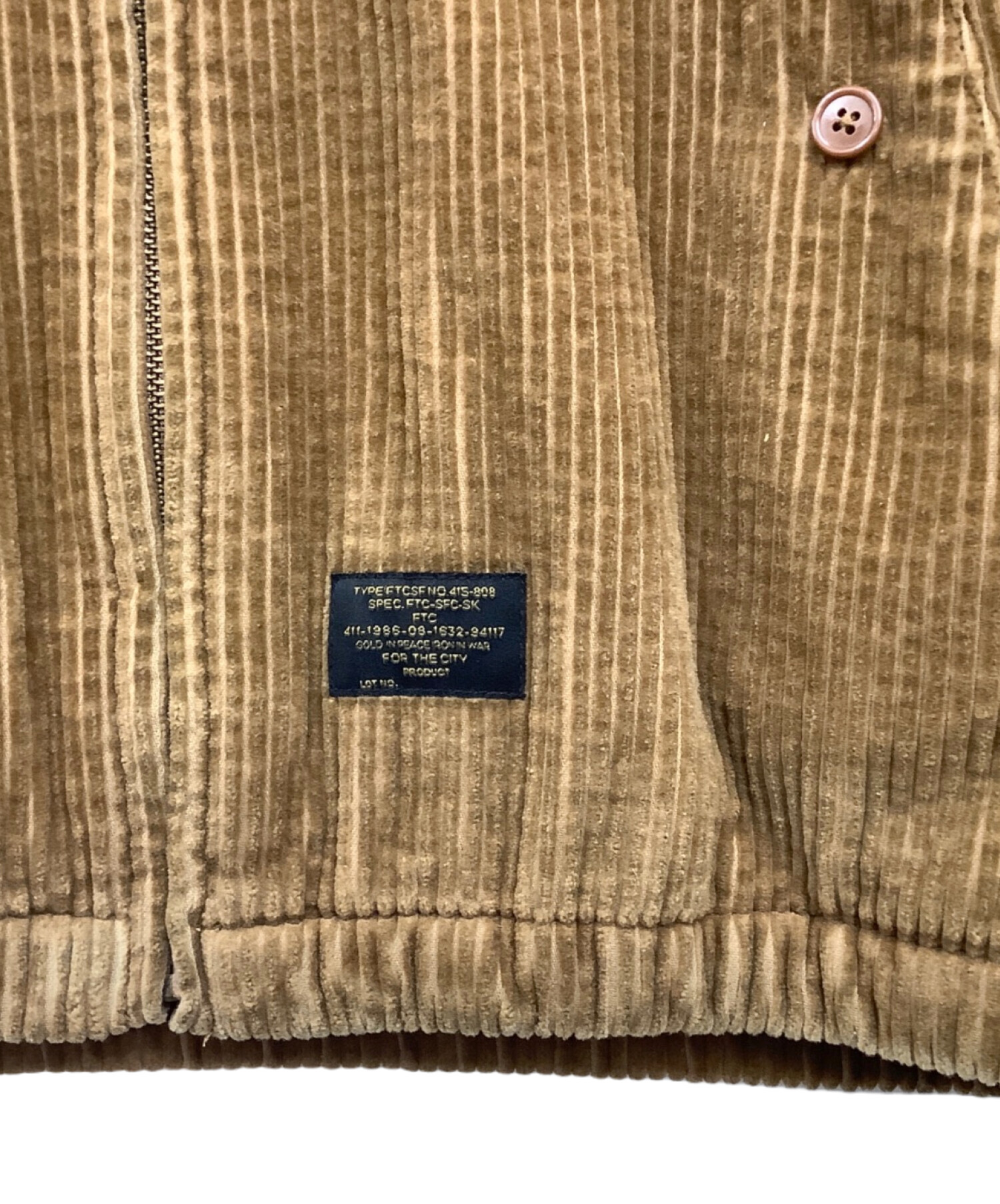 中古・古着通販】FTC (エフティーシー) コーデュロイジャケット