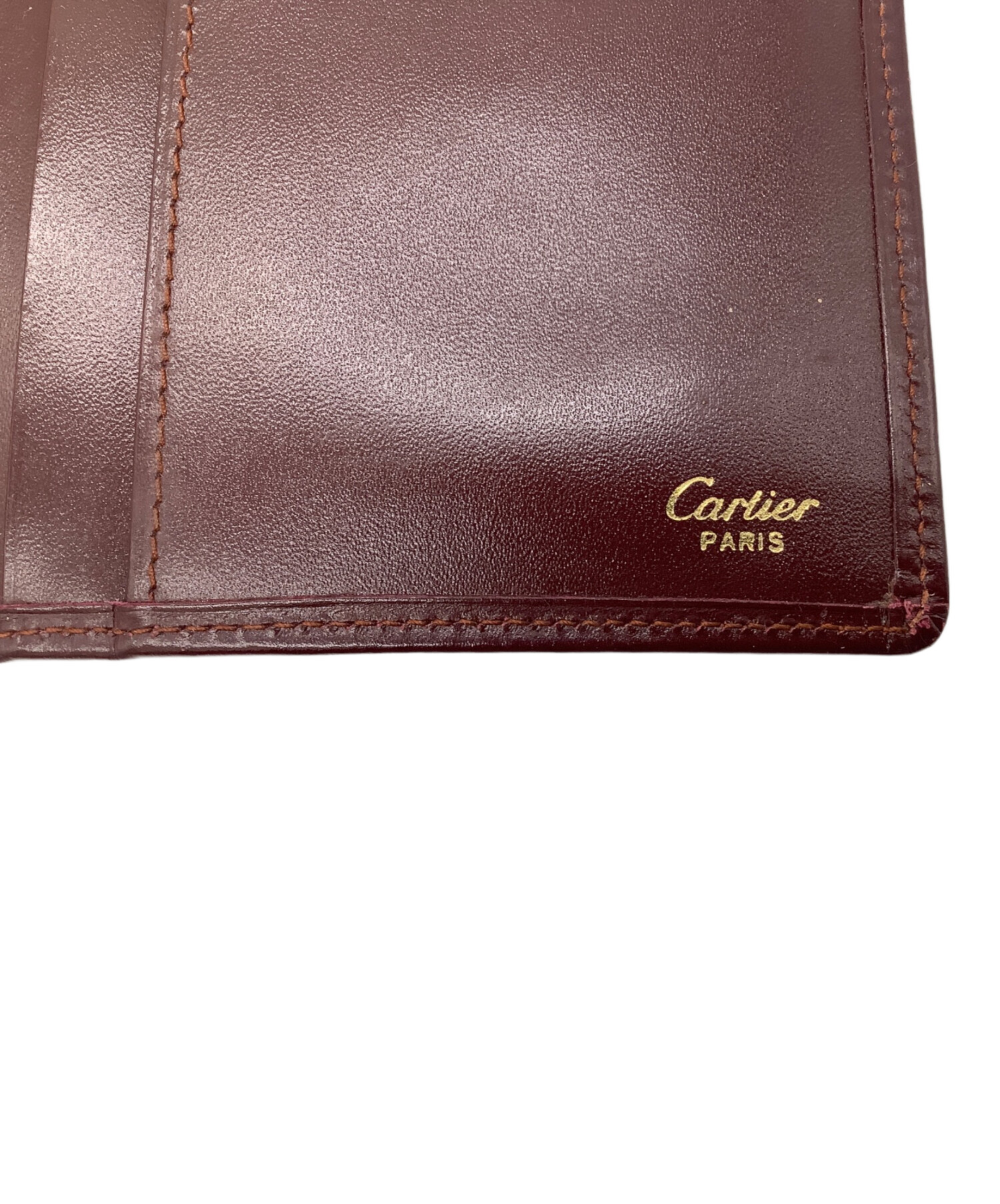 お値下げ!!新品未使用  Cartier カルティエ 札入れ 中古・古着通販】Cartier (カルティエ) 札入れ ボルドー｜ブランド