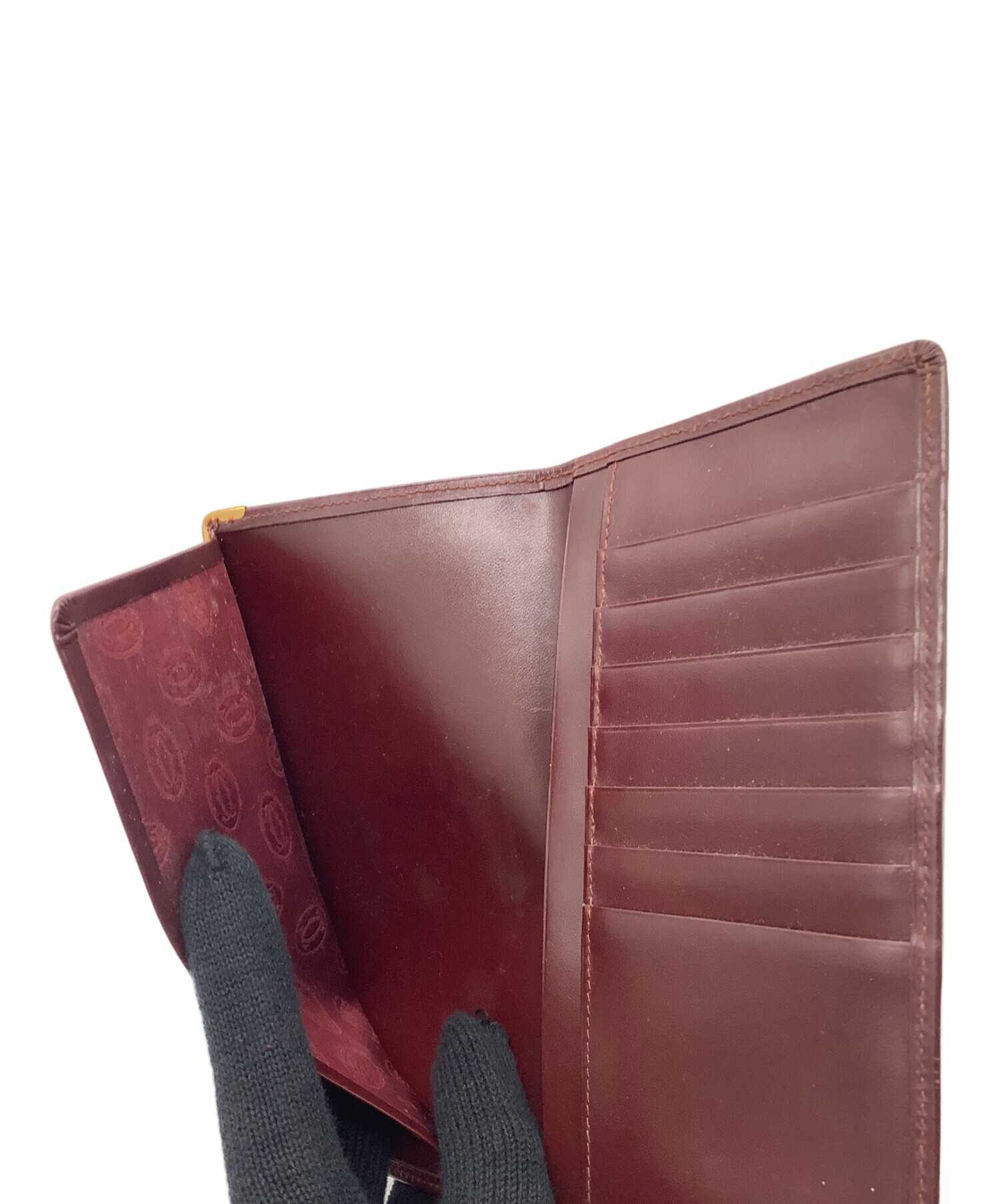 【新品】◇カルティエ◇ ヴィンテージ / ボルドー / 札入れ / オールド 中古・古着通販】Cartier (カルティエ) 札入れ ボルドー｜ブランド
