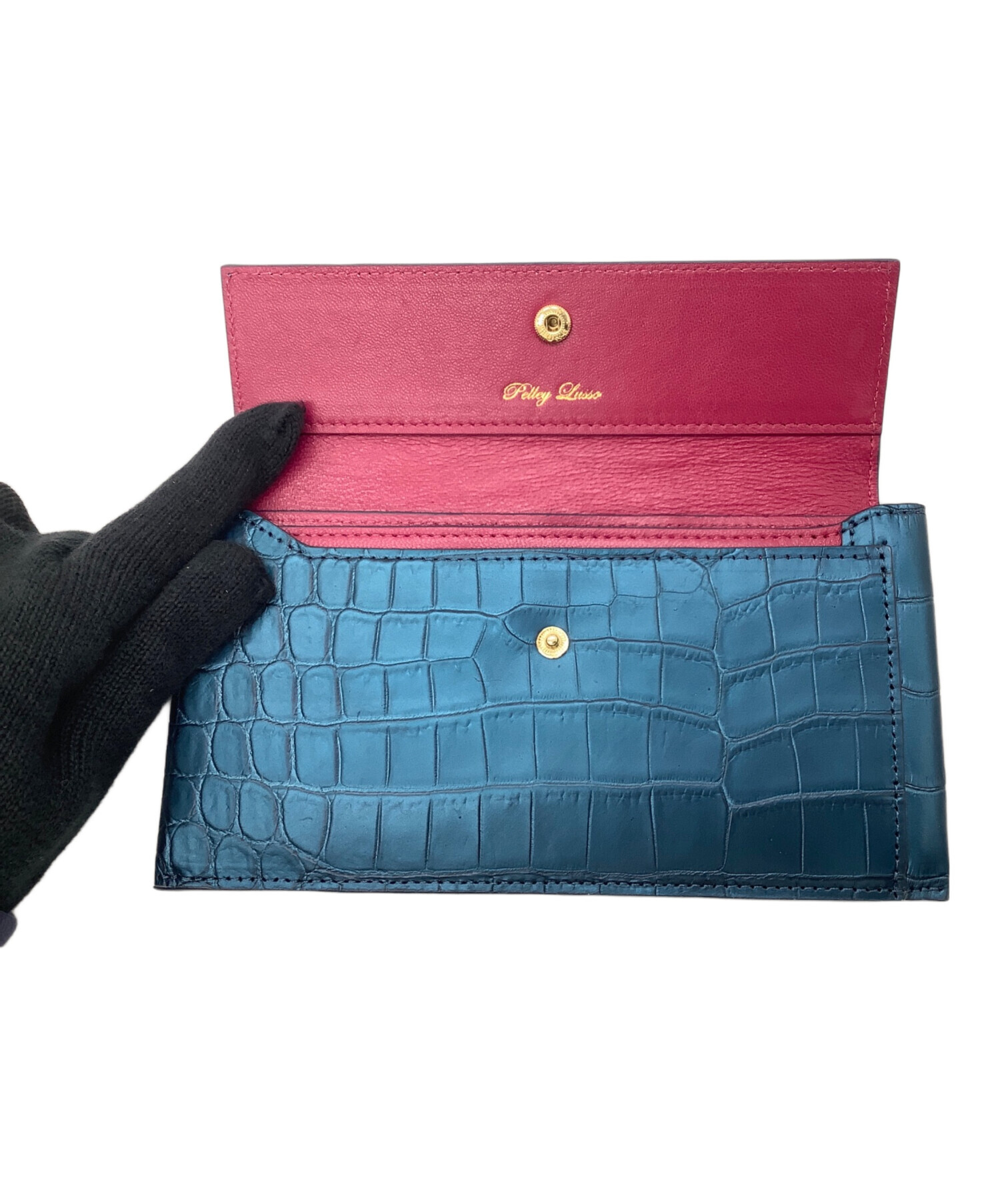 Pelley Lusso クロコダイル 長財布 中古・古着通販Pelley Lusso 
