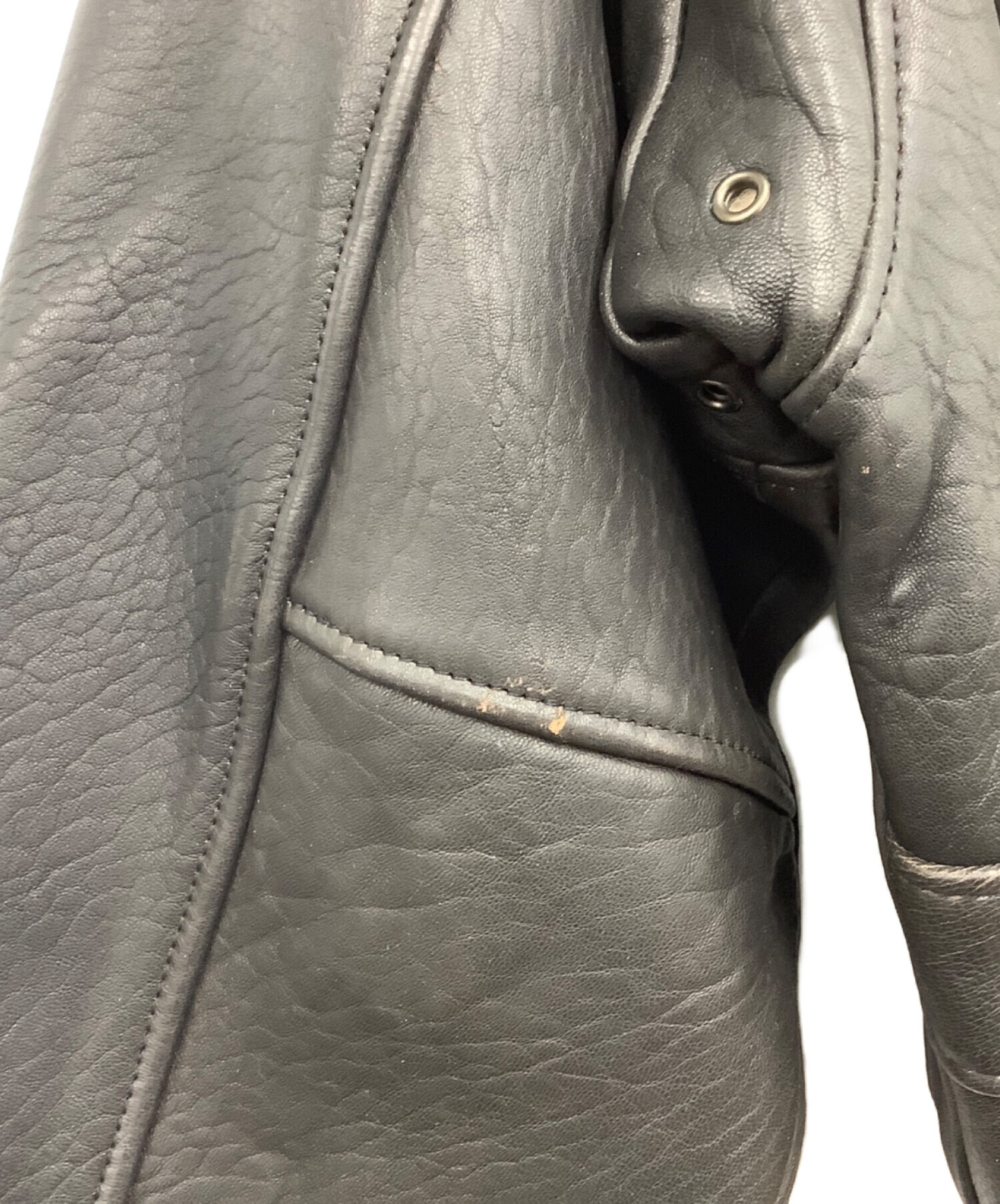 中古・古着通販】AVIREX (アヴィレックス) レザージャケット ブラック