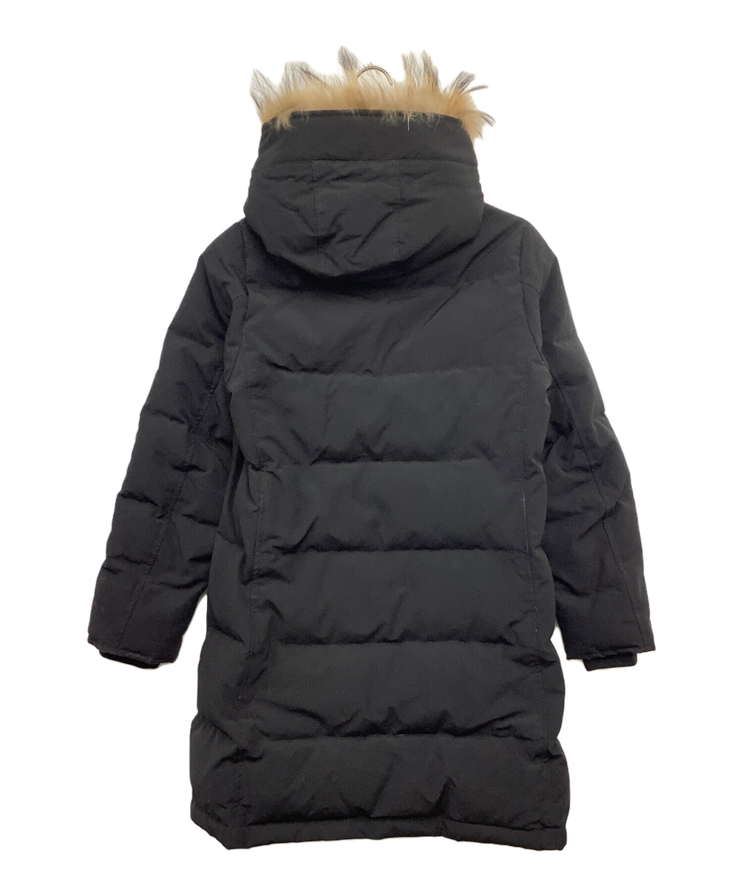 DANTON ダウンジャケット 黒 ファー付き