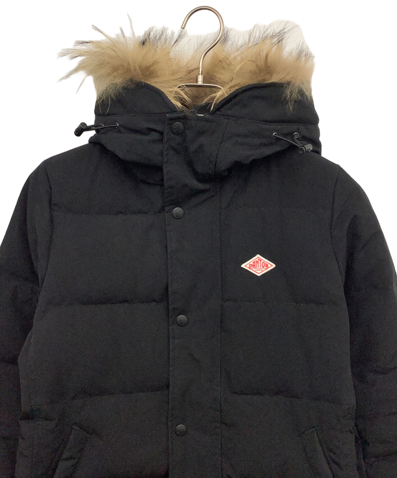 中古・古着通販】DANTON (ダントン) ファー付きダウンコート ブラック 