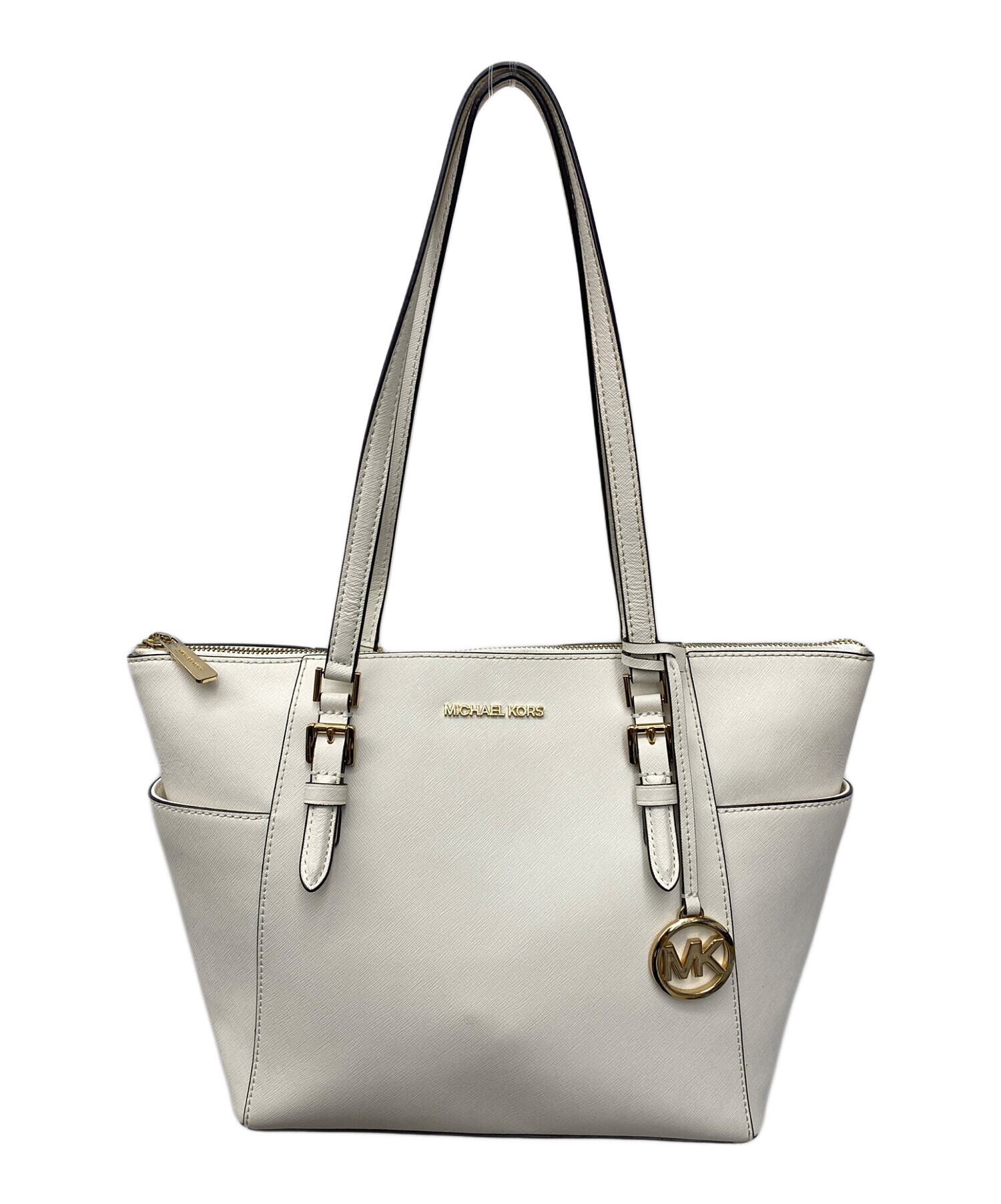 週末価格　新品未使用タグ付き マイケルコース トートバッグ 白 ホワイト 中古・古着通販】MICHAEL KORS (マイケルコース) トートバッグ