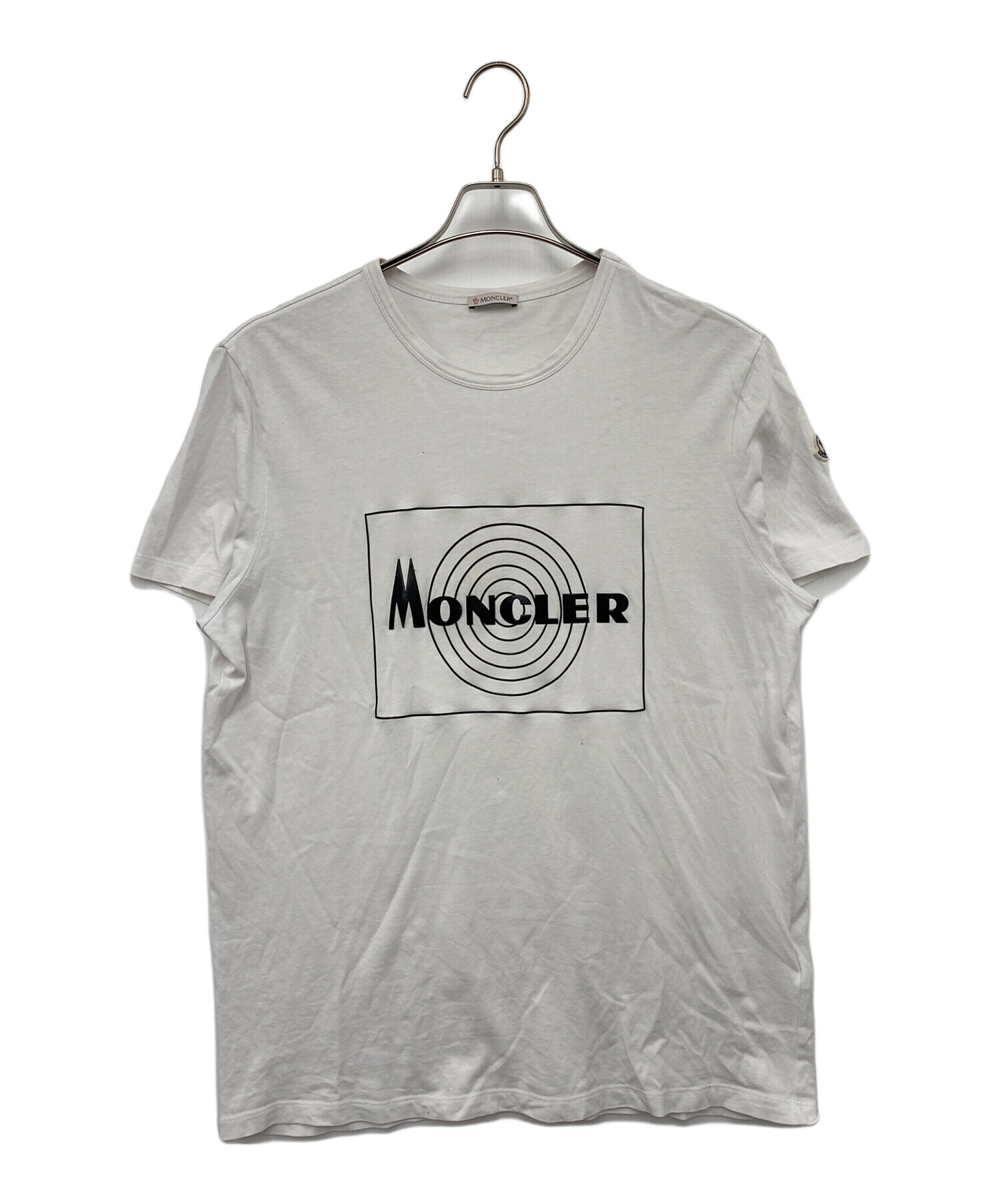 中古・古着通販】MONCLER (モンクレール) 半袖Tシャツ ホワイト サイズ 