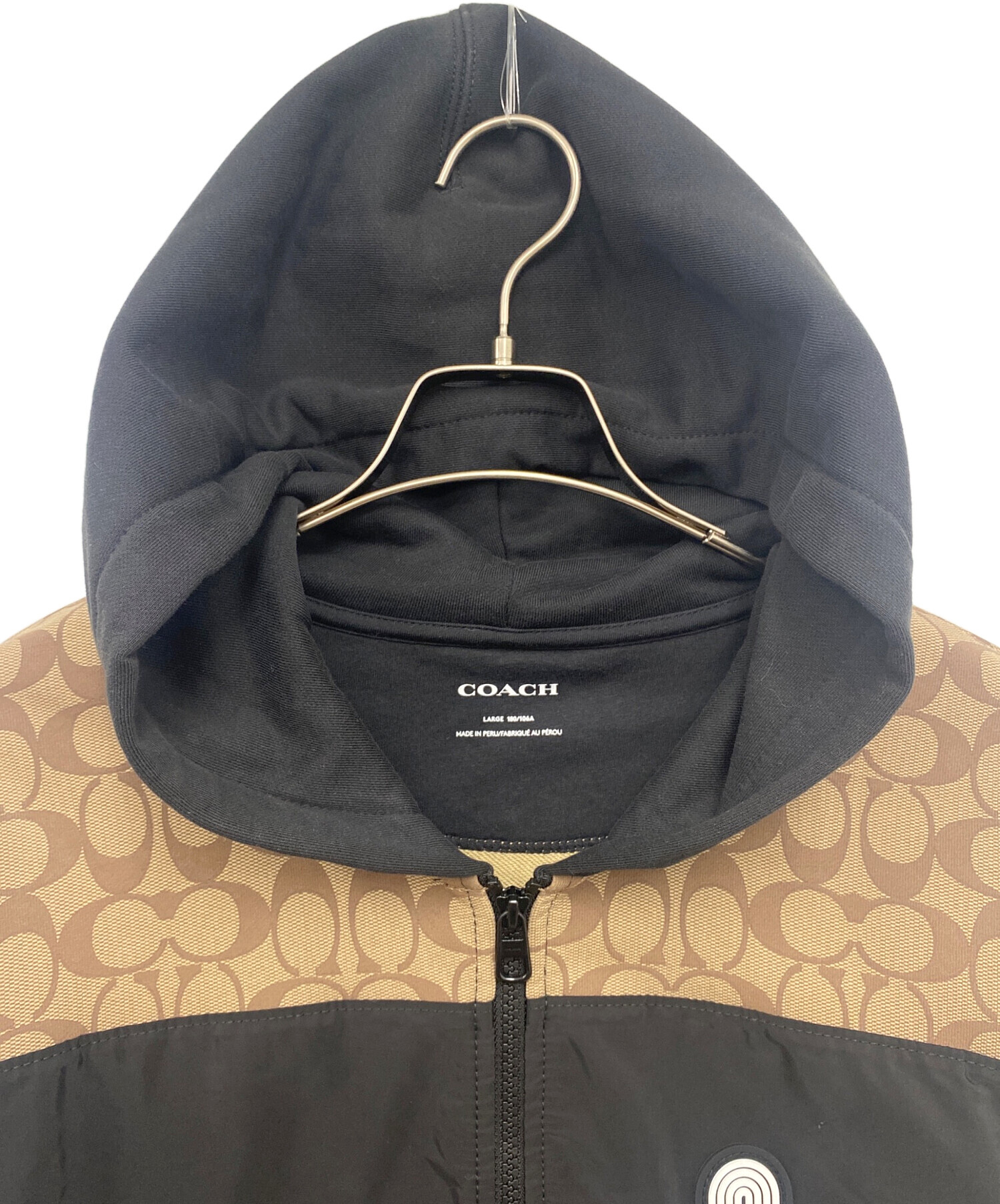 中古・古着通販】COACH (コーチ) フルジップ フーディー ブラック 