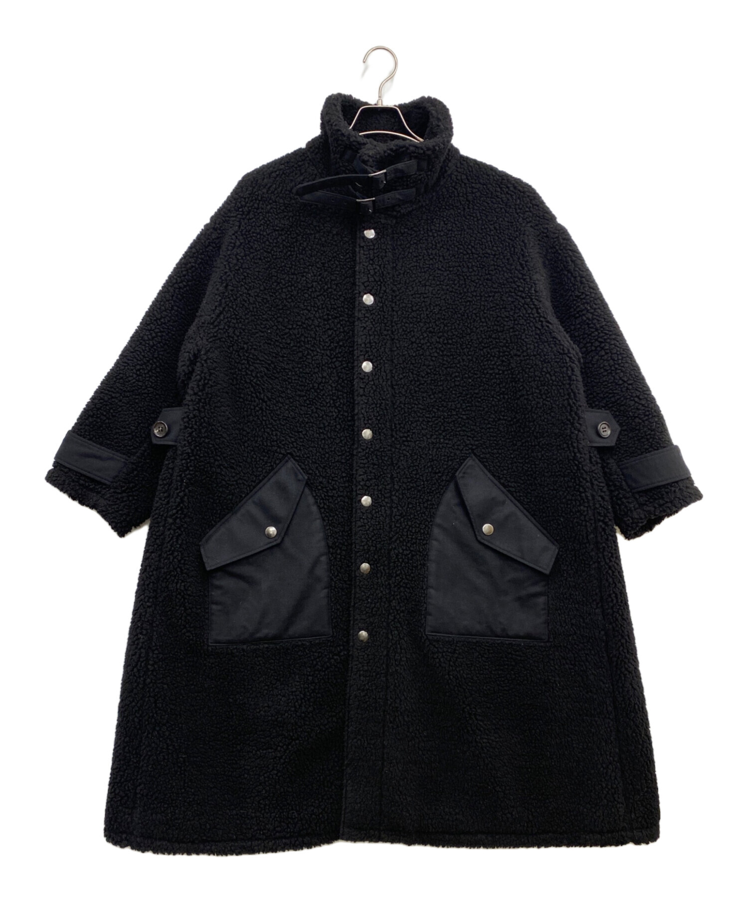 中古・古着通販】EZUMI (エズミ) ボアコート ブラック サイズ:S